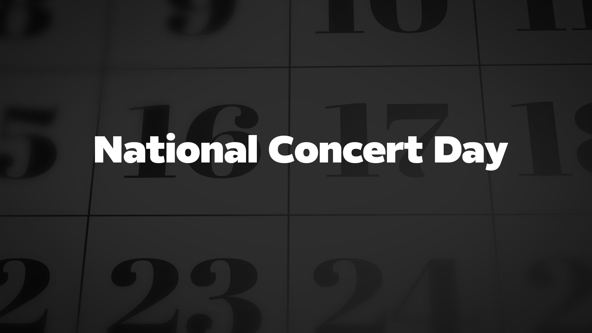 Title image for National Concert Day
