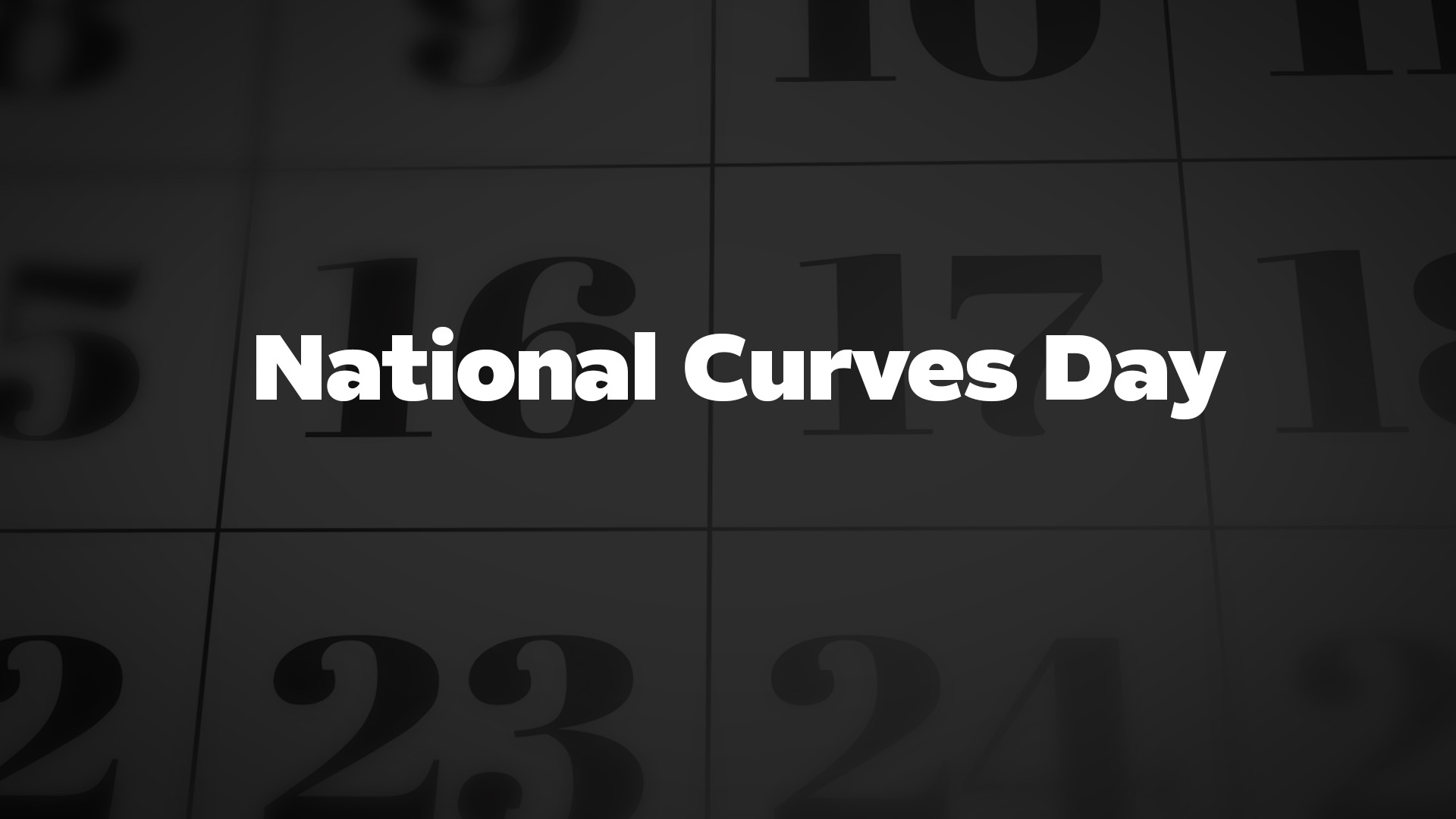 Title image for National Curves Day