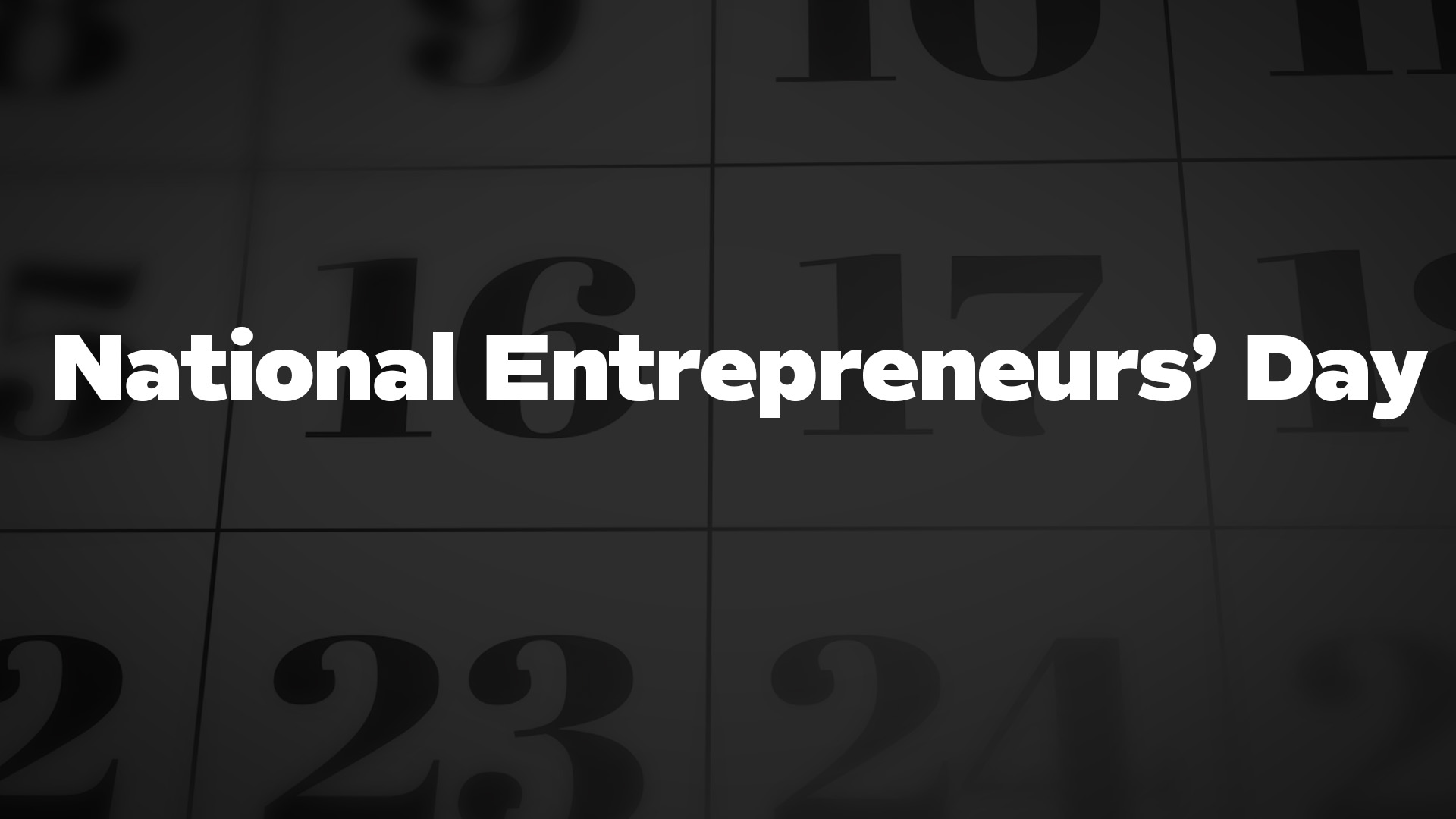 Title image for National Entrepreneurs' Day