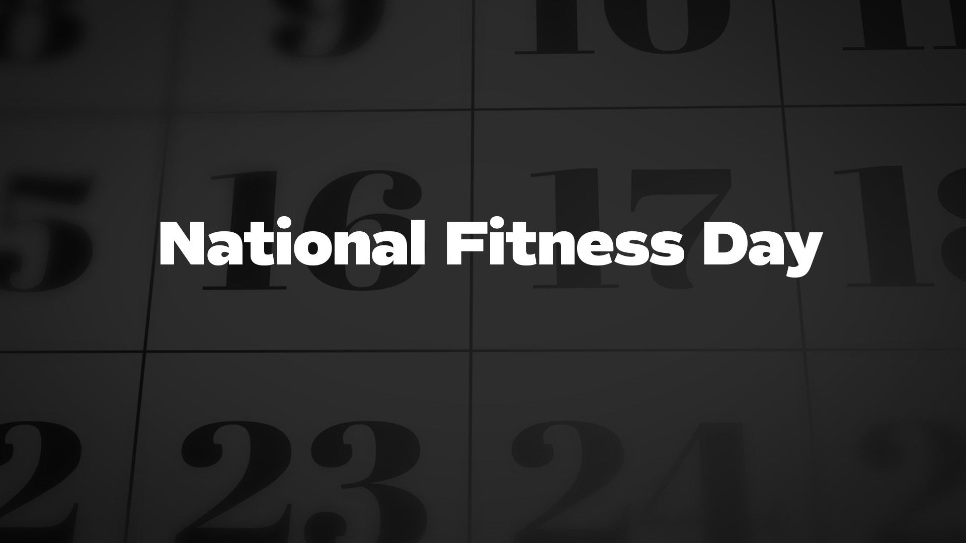 Title image for National Fitness Day