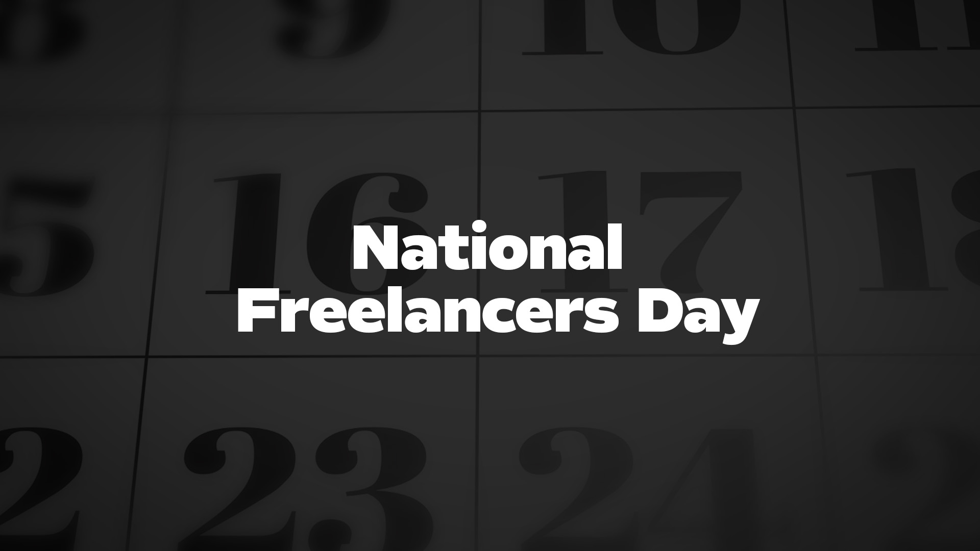 Title image for National Freelancers Day