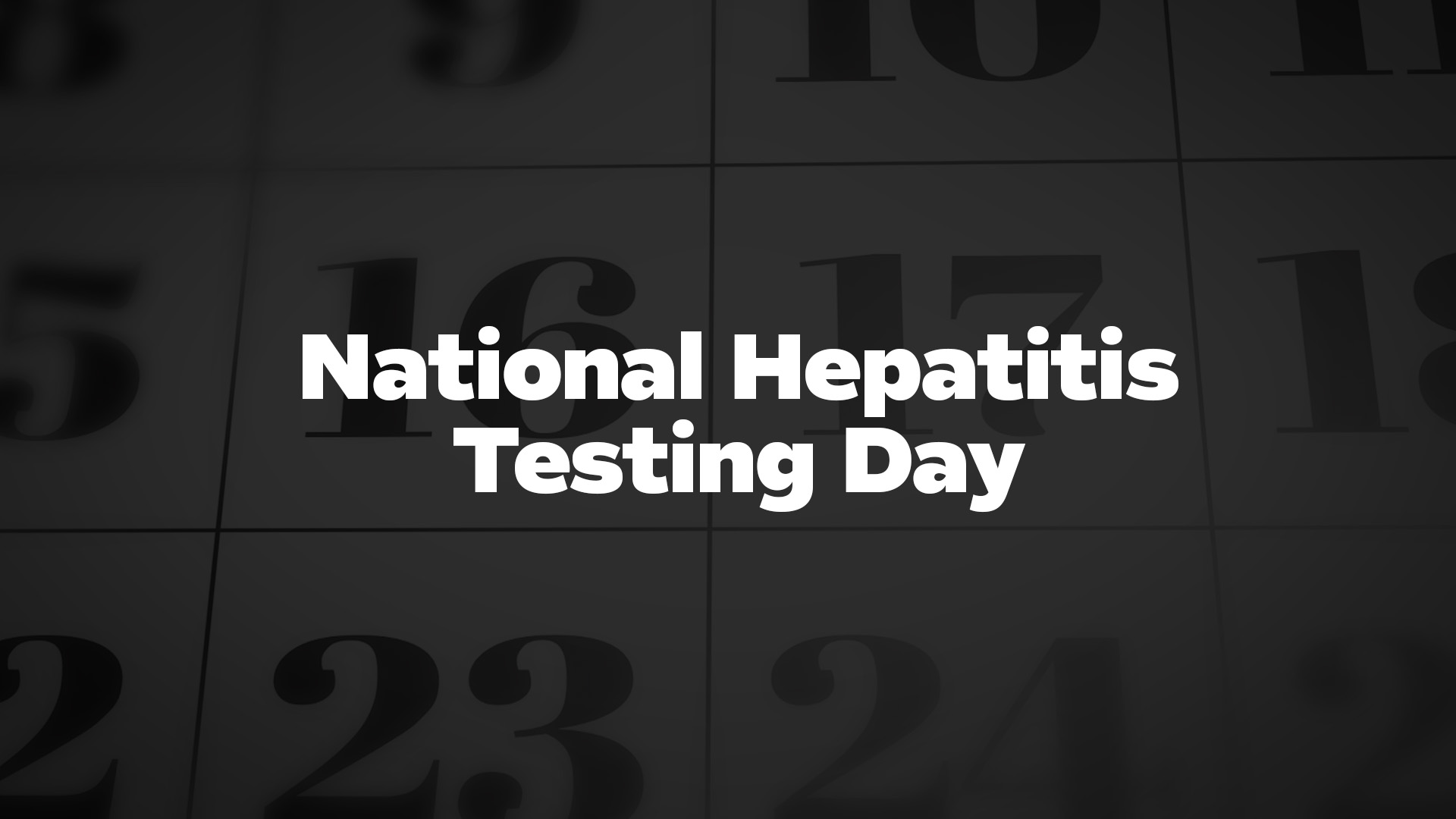 Title image for National Hepatitis Testing Day