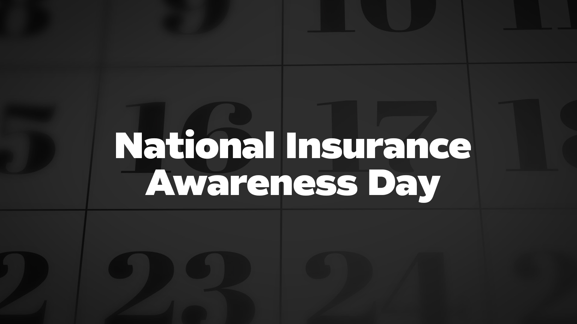 Title image for National Insurance Awareness Day