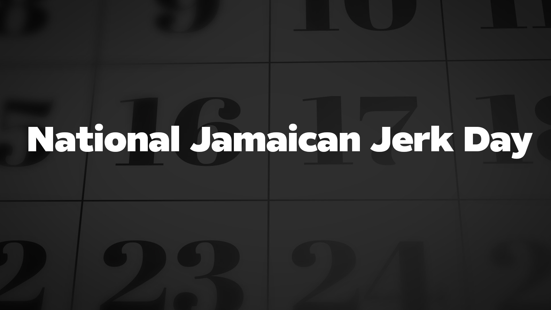 Title image for National Jamaican Jerk Day