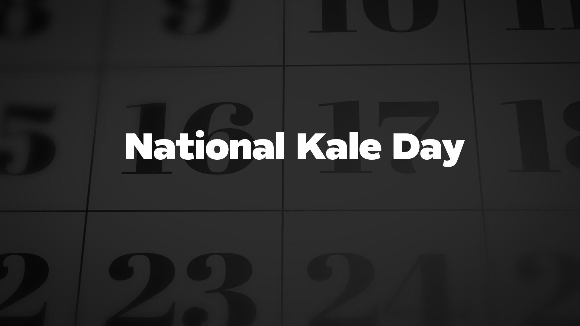 Title image for National Kale Day