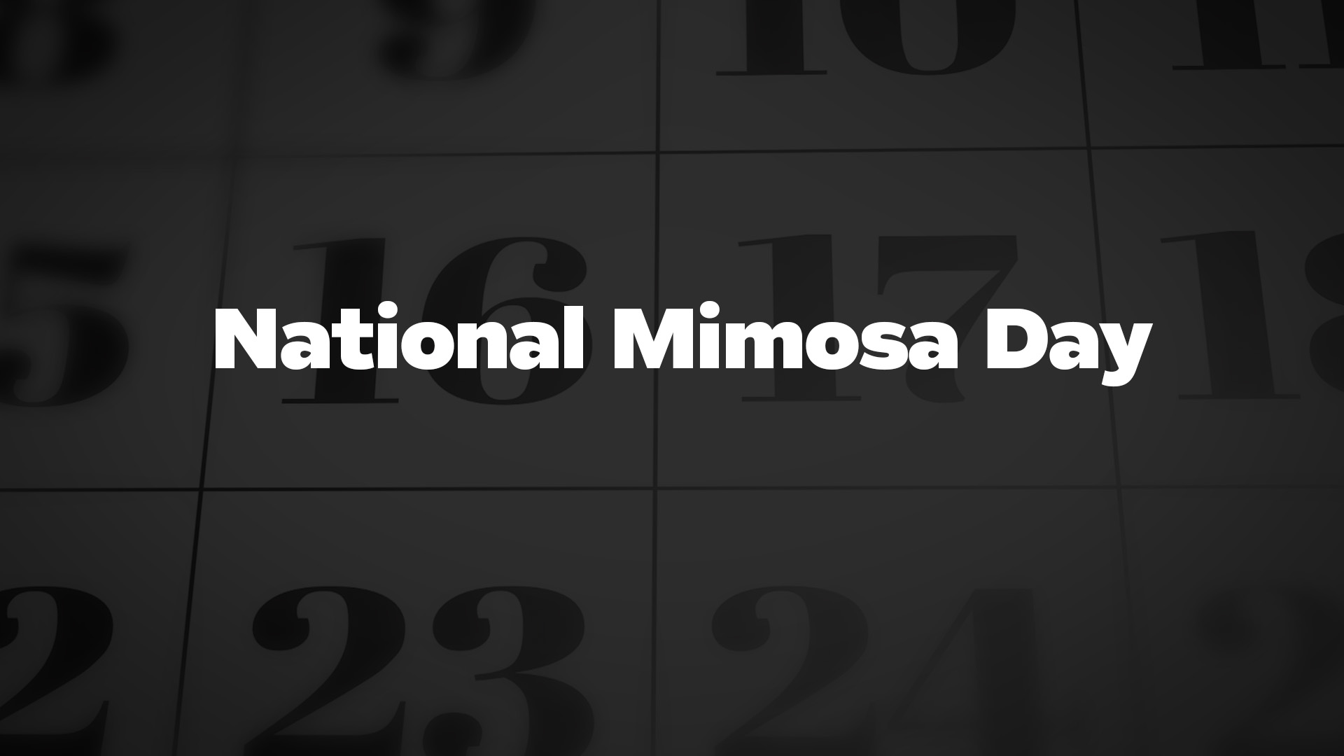 Title image for National Mimosa Day