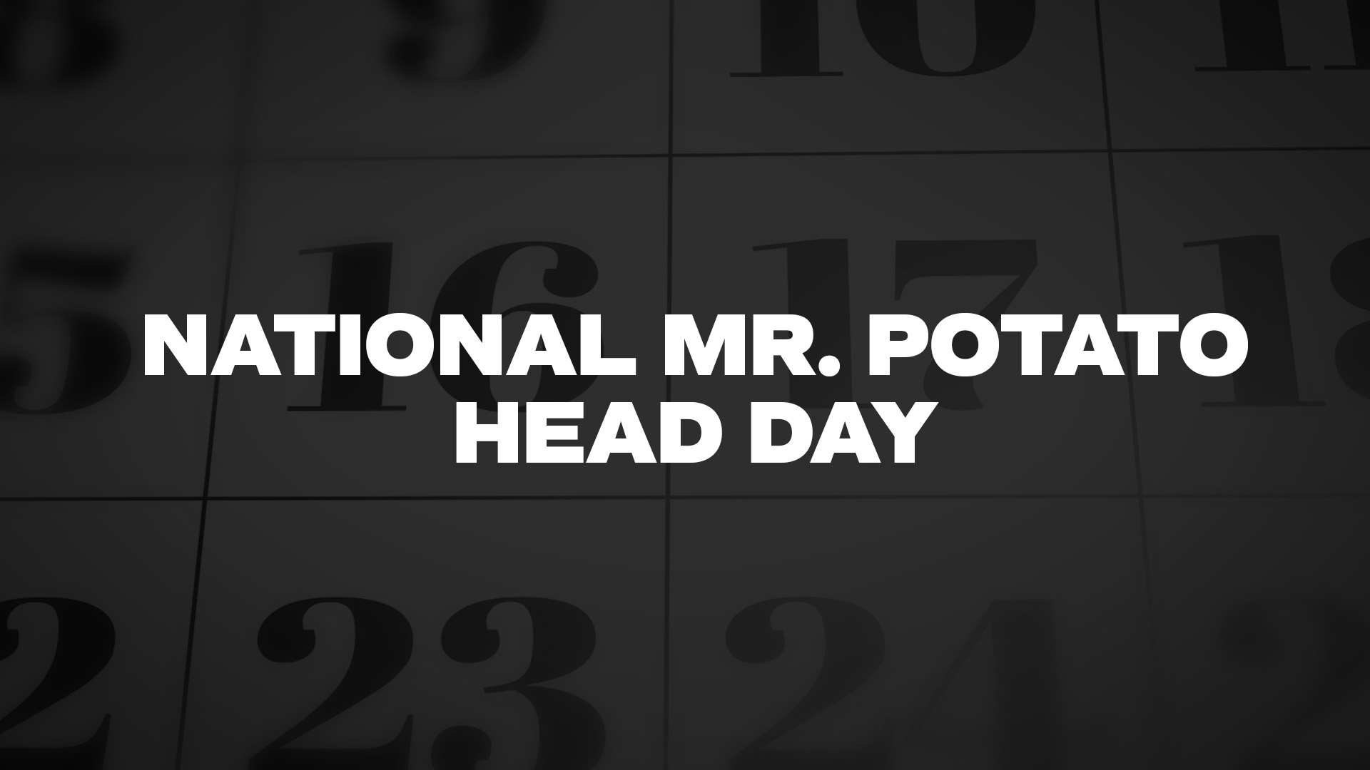 Title image for National Mr. Potato Head Day