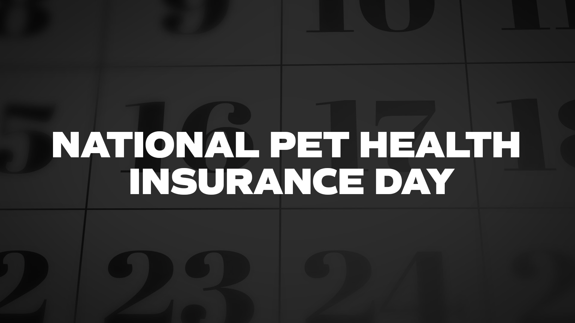 Title image for National Pet Health Insurance Day