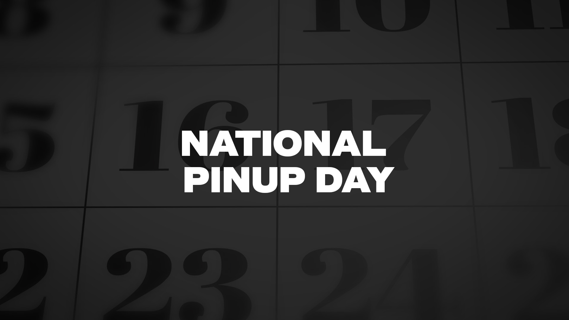 Title image for National Pinup Day