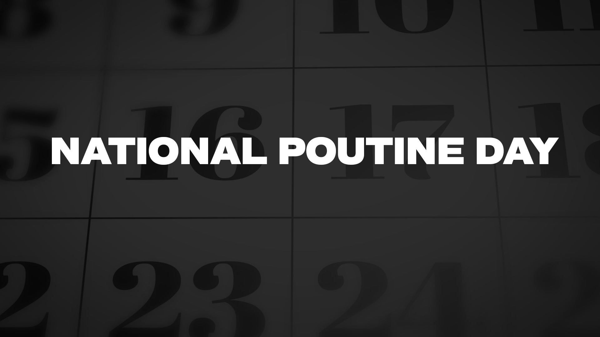 Title image for National Poutine Day