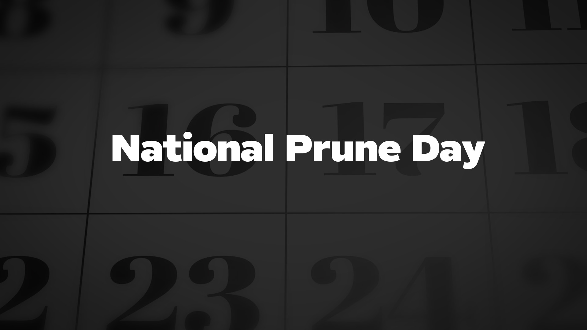 Title image for National Prune Day