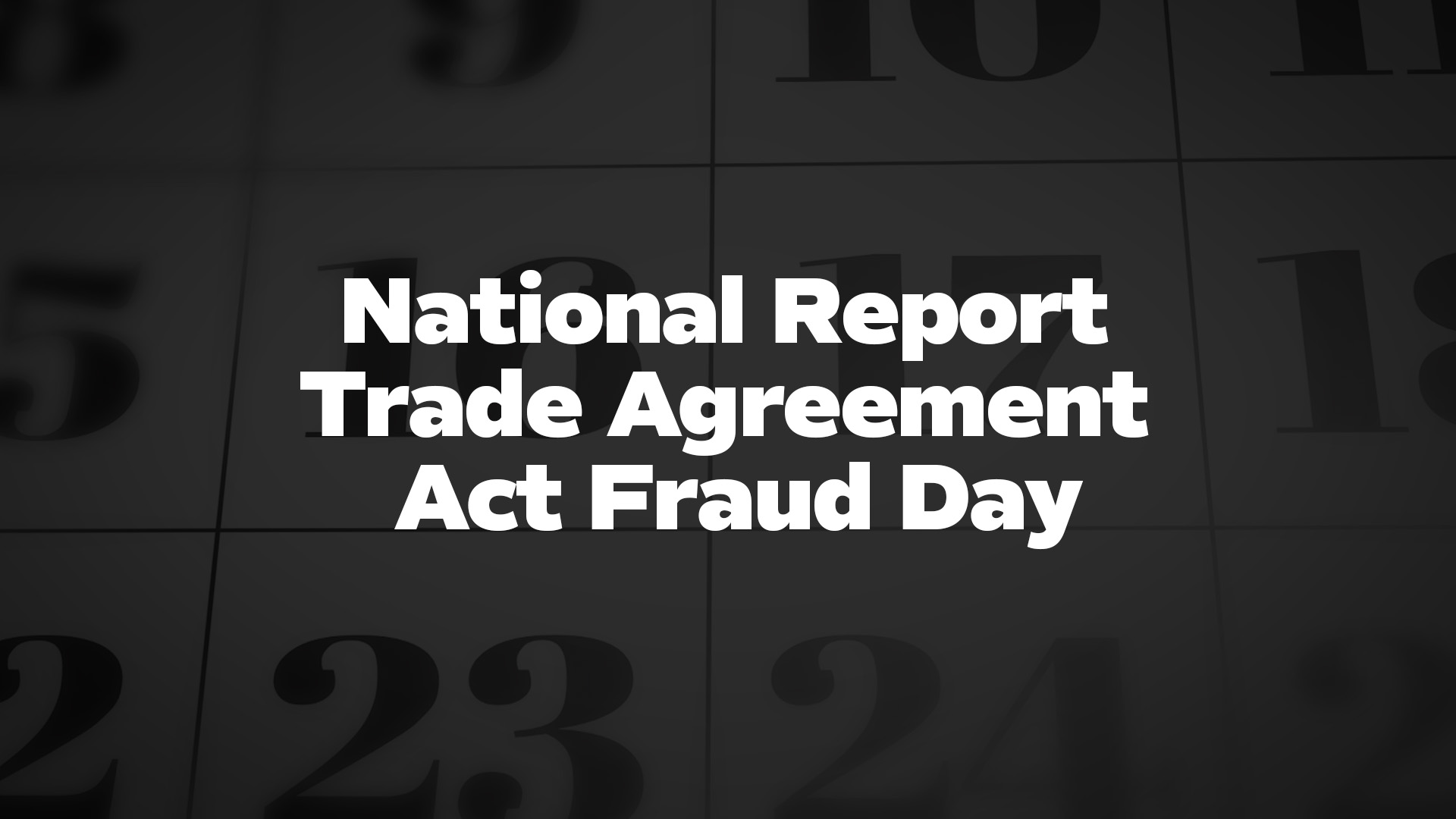 Title image for National Report Trade Agreement Act Fraud Day