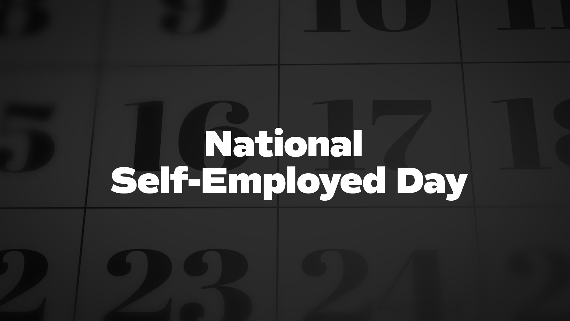Title image for National Self-Employed Day