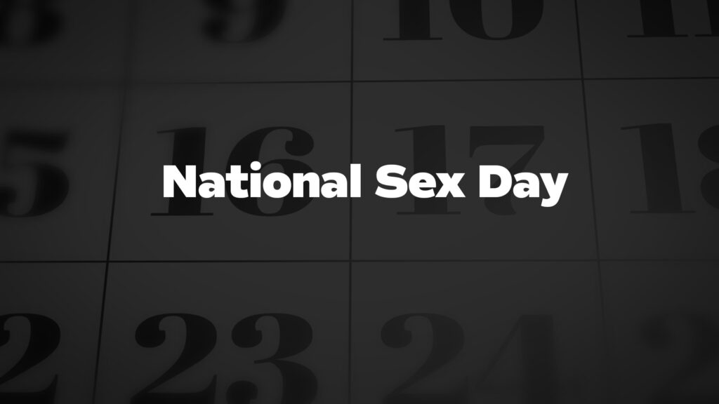 NationalSexDay List Of National Days