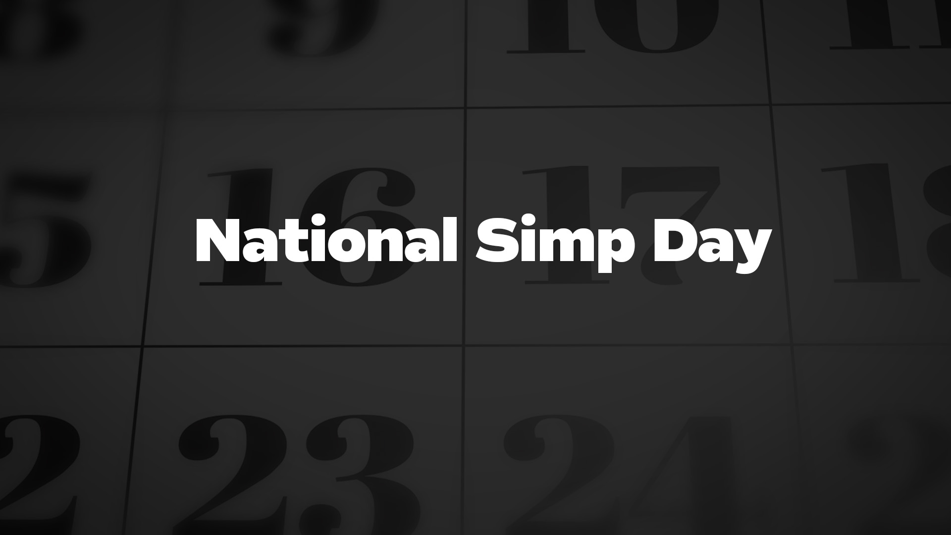 Title image for National Simp Day