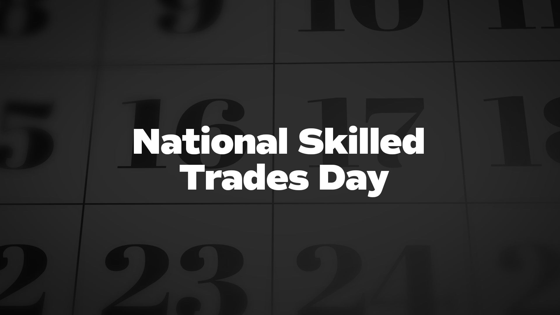 Title image for National Skilled Trades Day