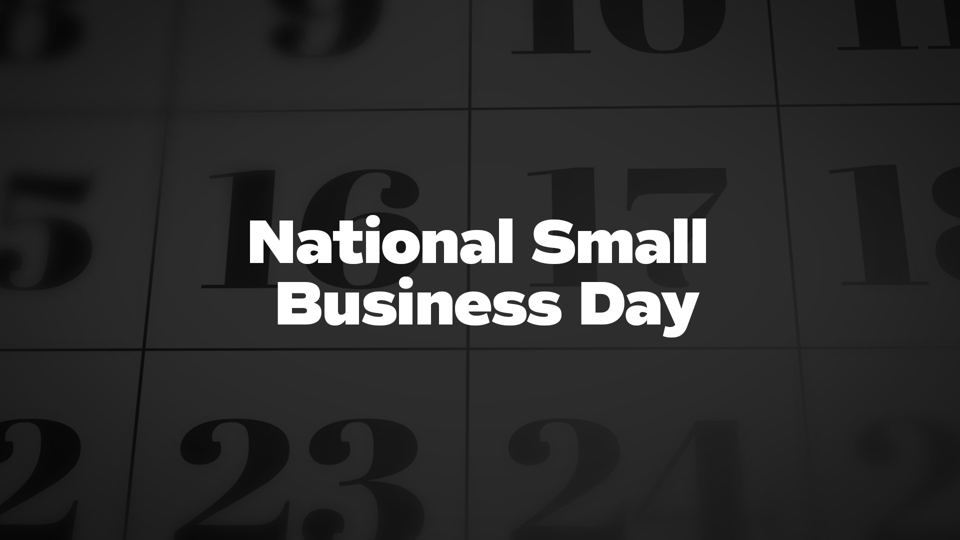 Title image for National Small Business Day