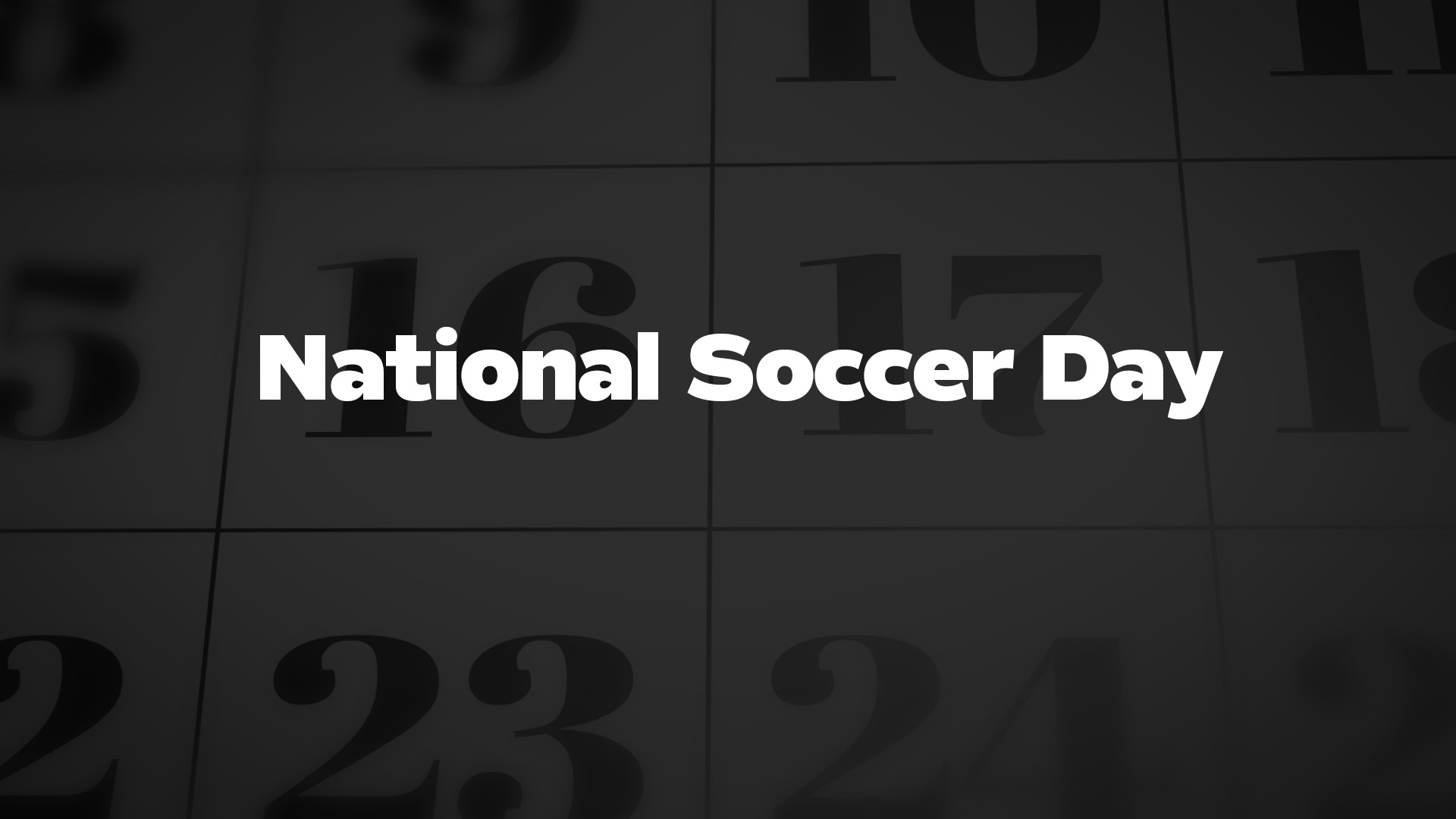 Title image for National Soccer Day