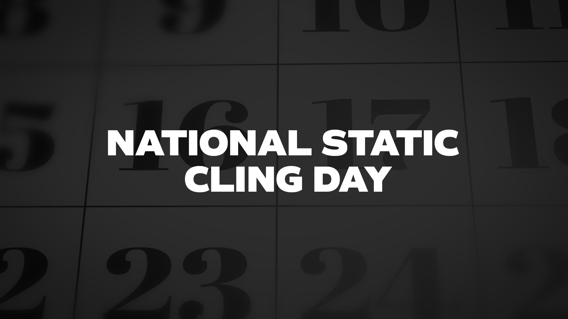 Title image for National Static Cling Day