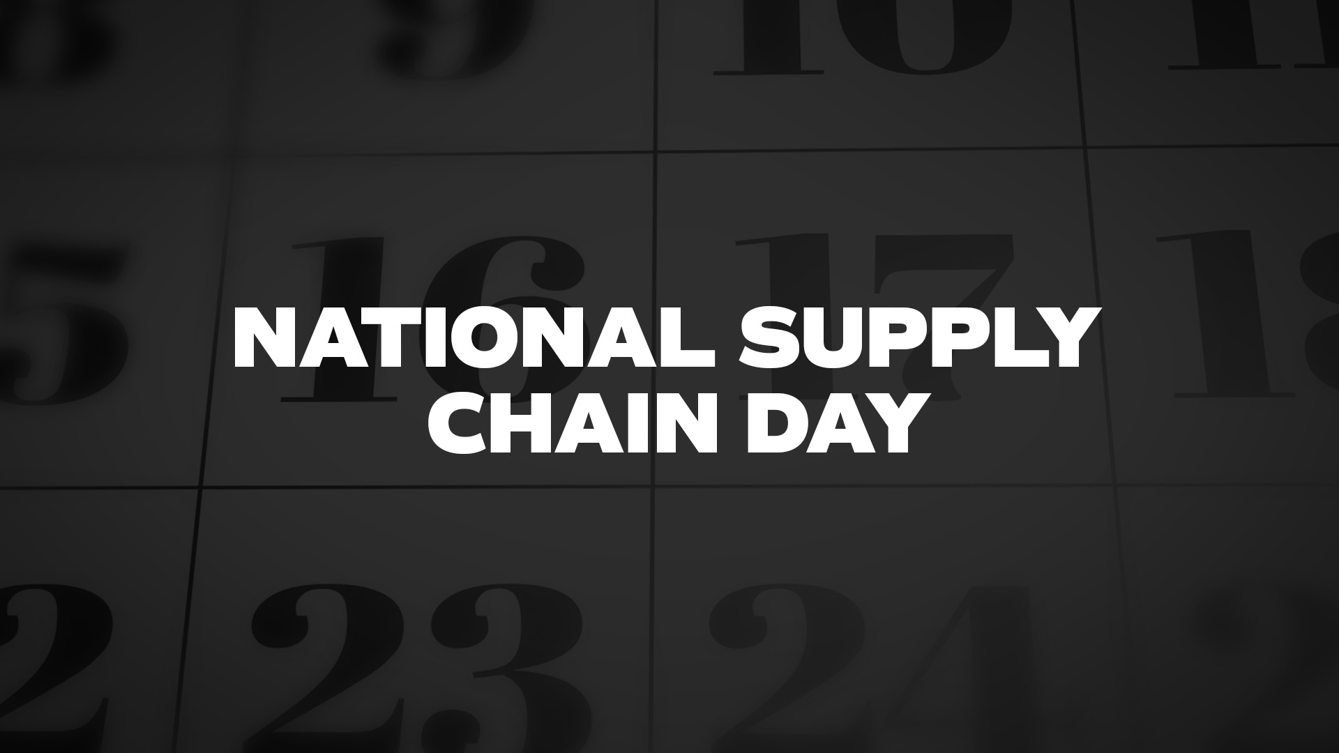 Title image for National Supply Chain Day