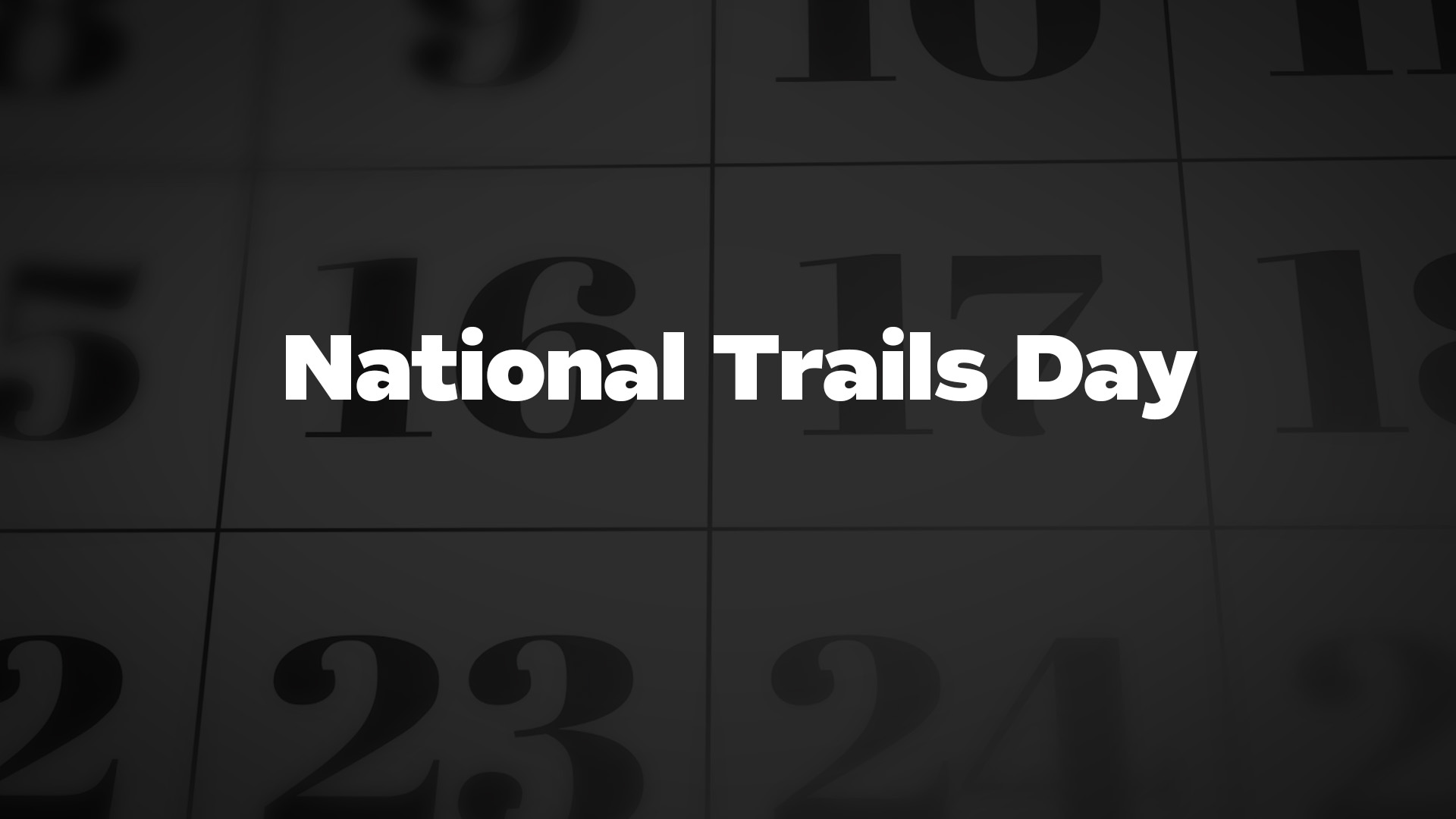 Title image for National Trails Day
