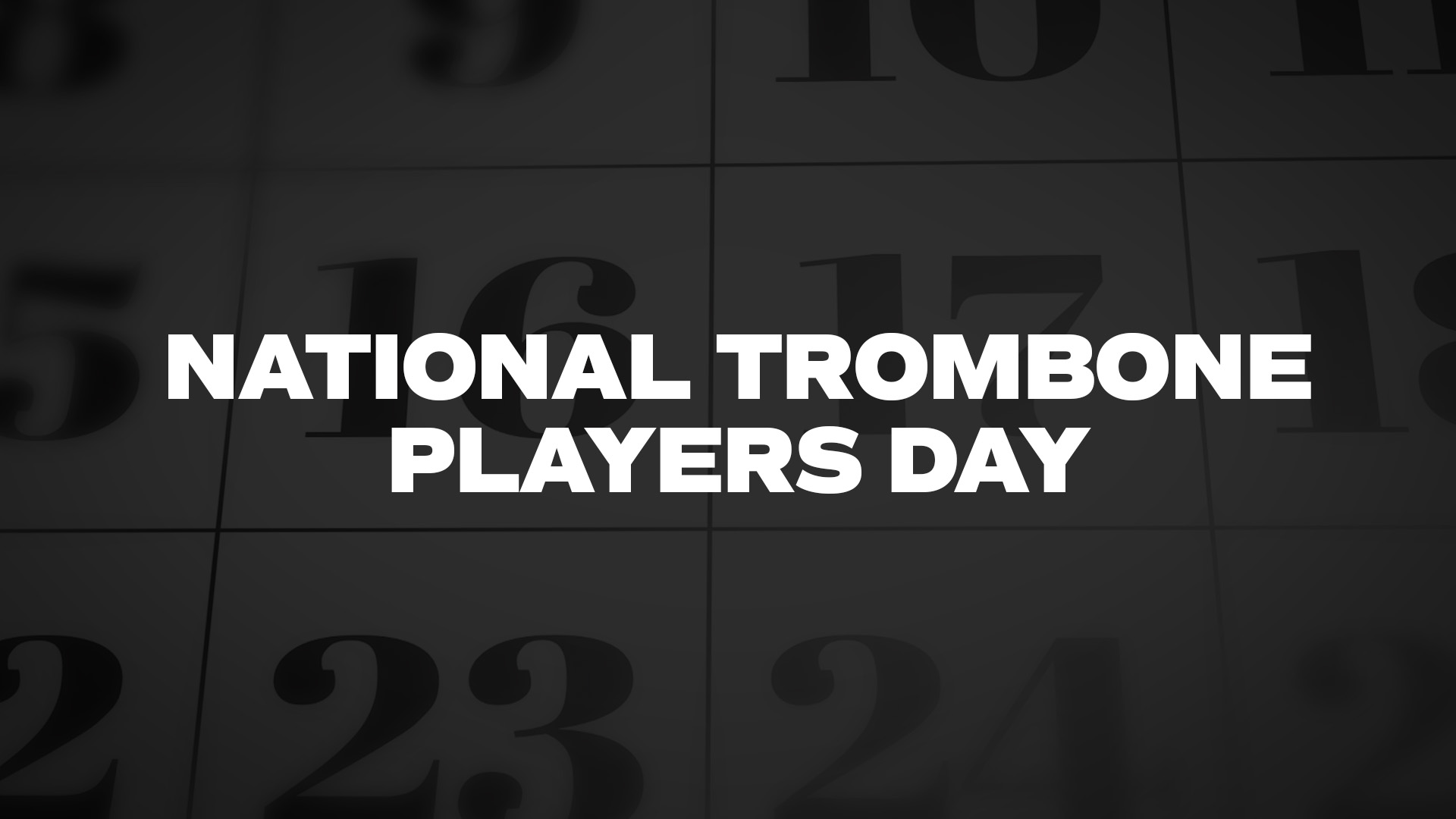 Title image for National Trombone Players Day