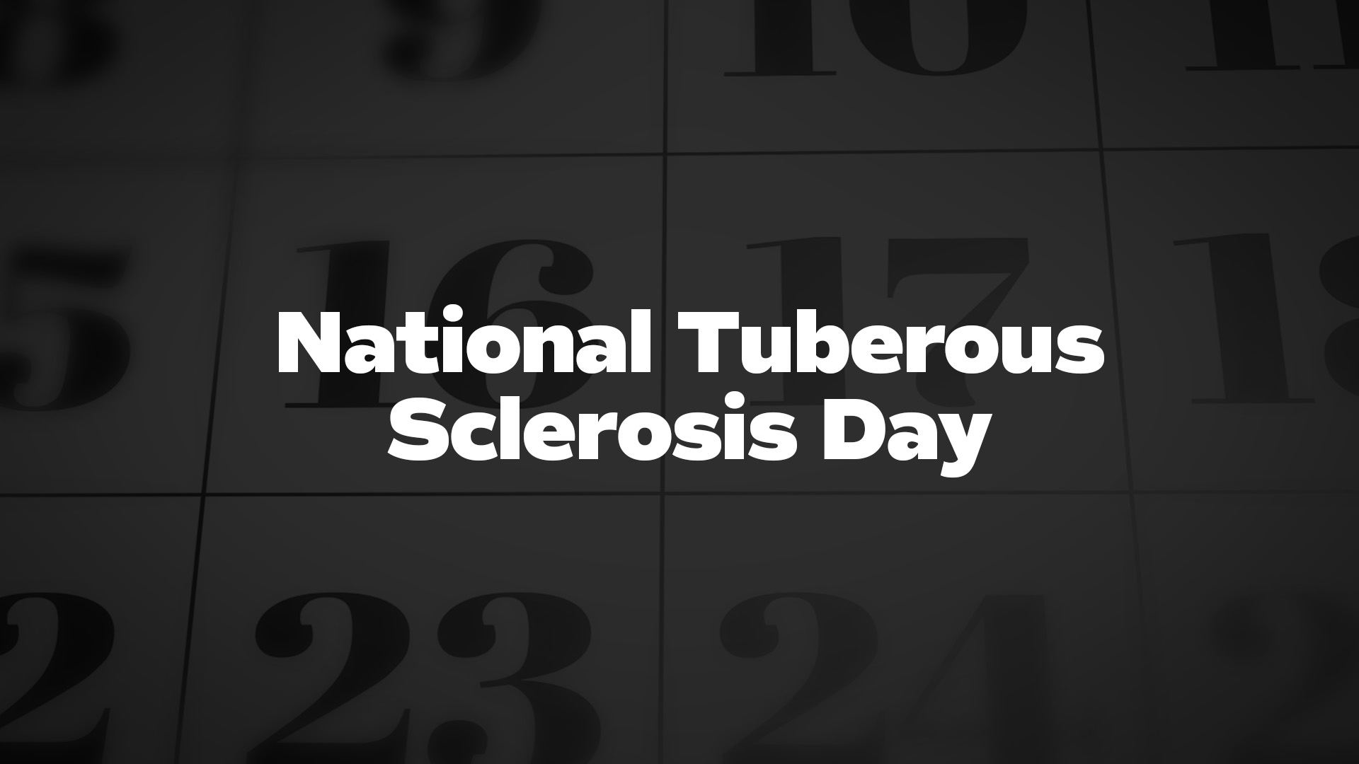 Title image for National Tuberous Sclerosis Day