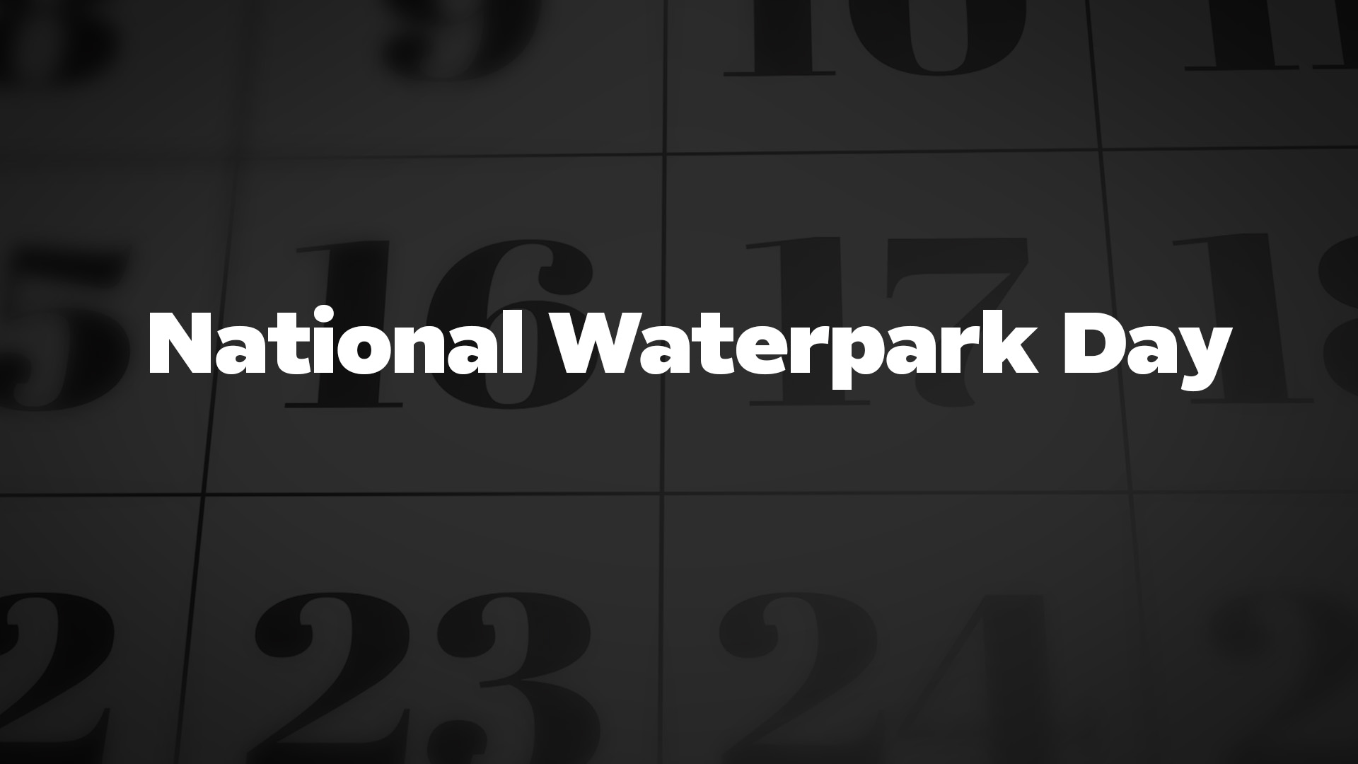 Title image for National Waterpark Day