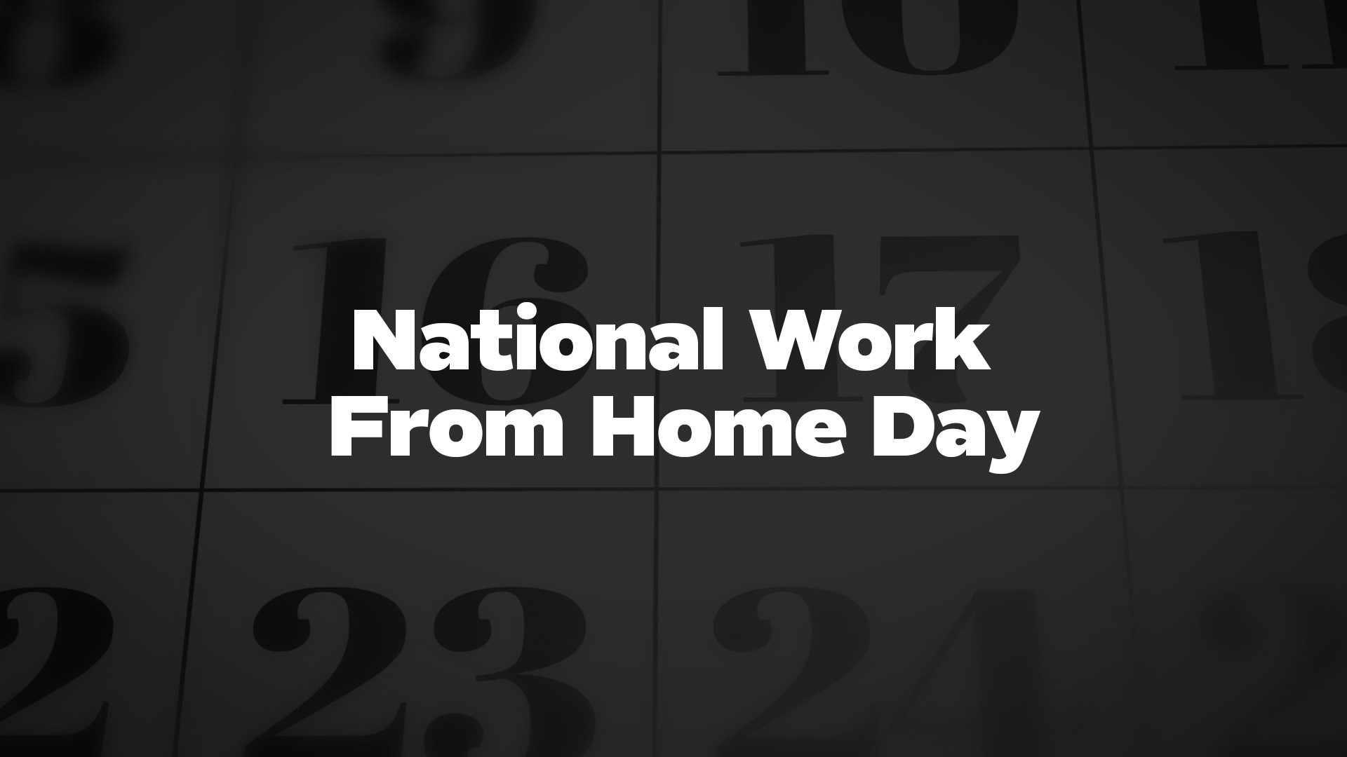 Title image for National Work From Home Day