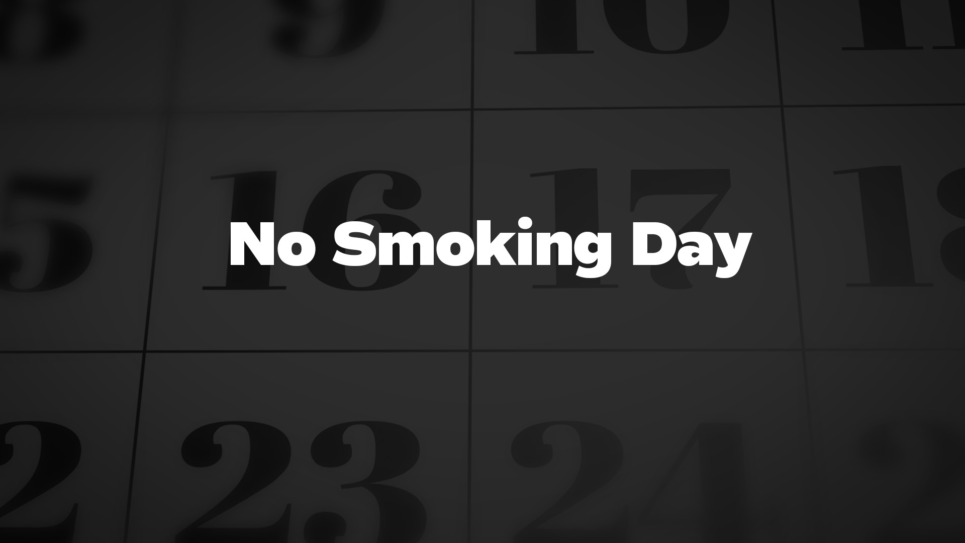 Title image for No Smoking Day