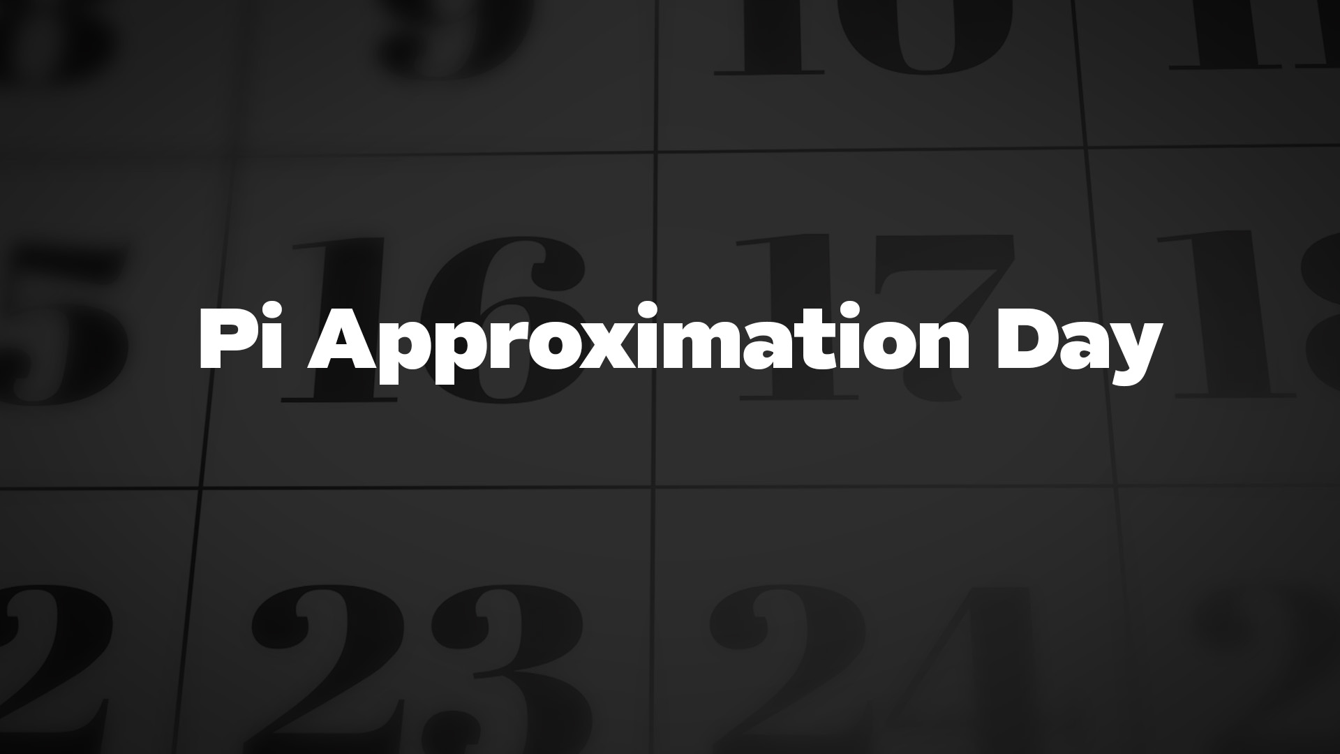 Title image for Pi Approximation Day