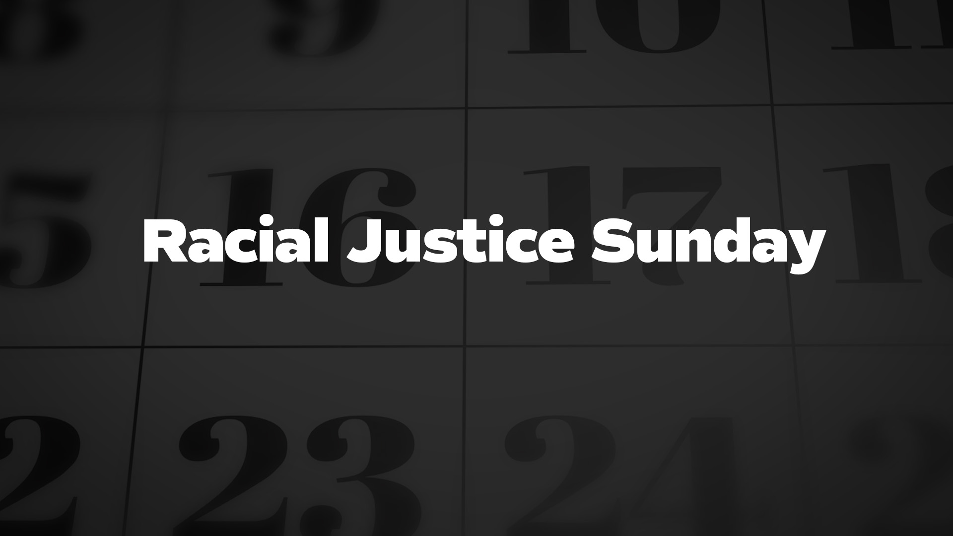 Title image for Racial Justice Sunday