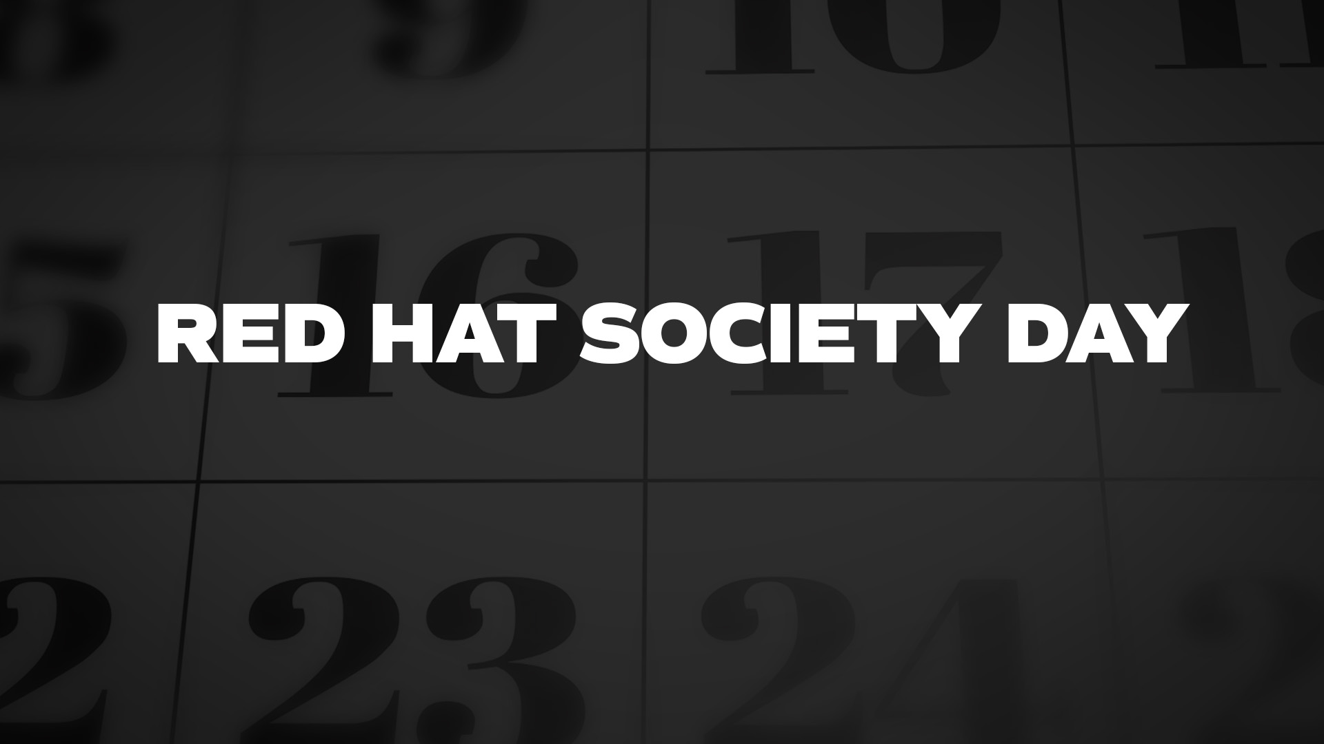 Title image for Red Hat Society Day