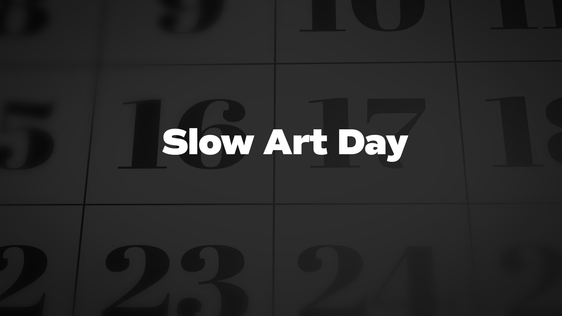 Title image for Slow Art Day