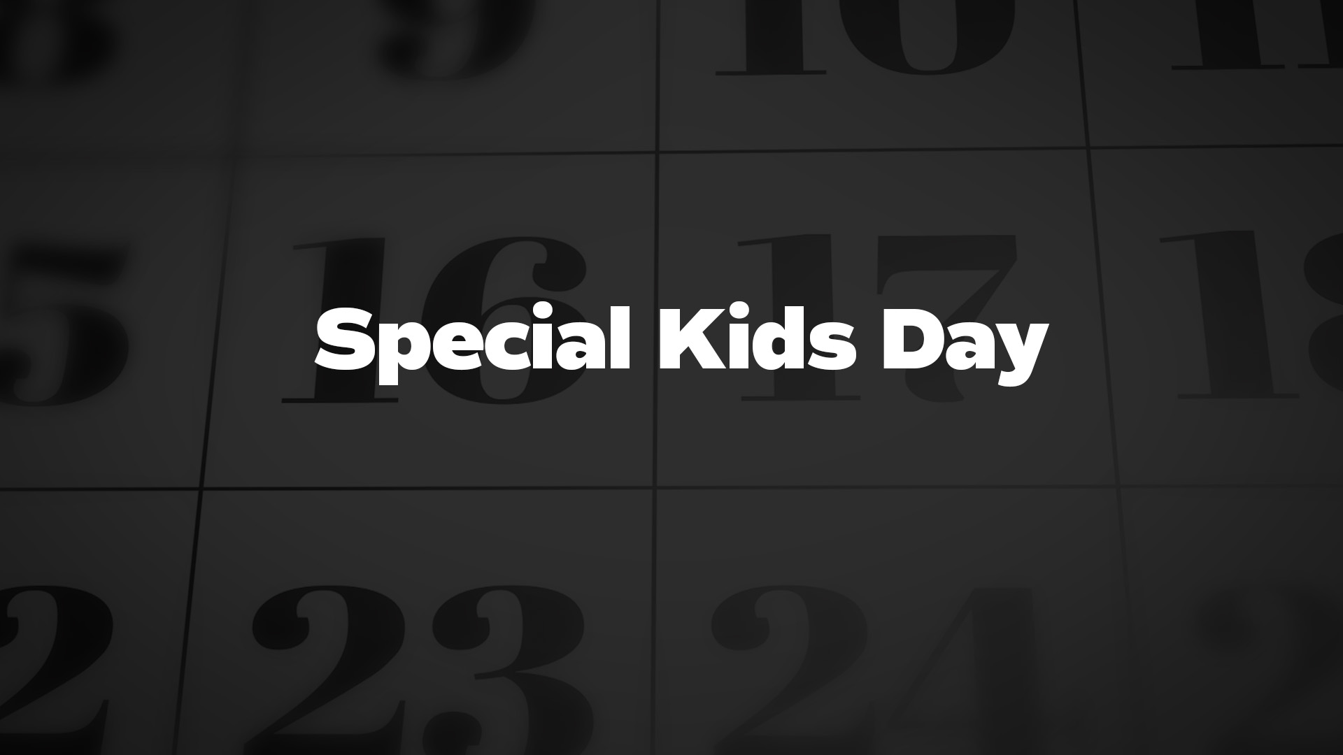 Title image for Special Kids Day