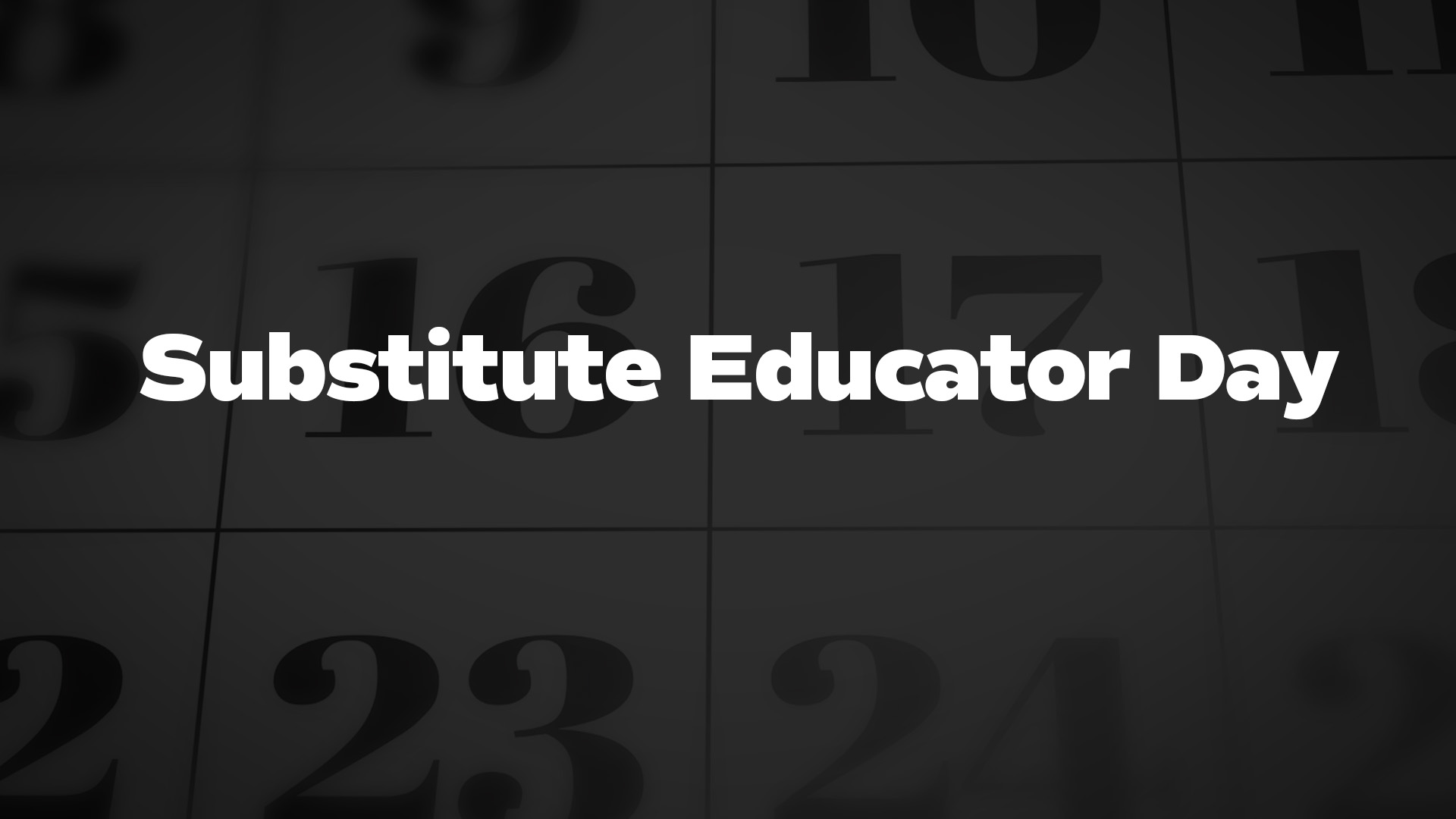 Title image for Substitute Educator Day
