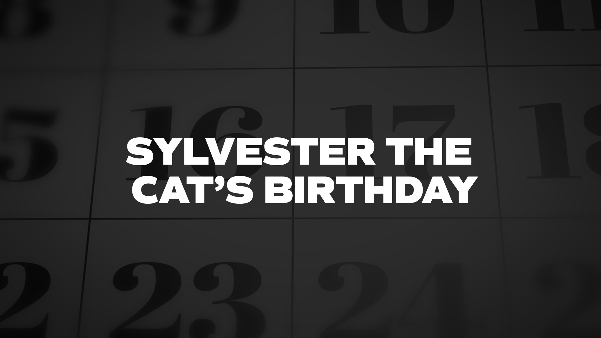 Title image for Sylvester The Cat’s Birthday