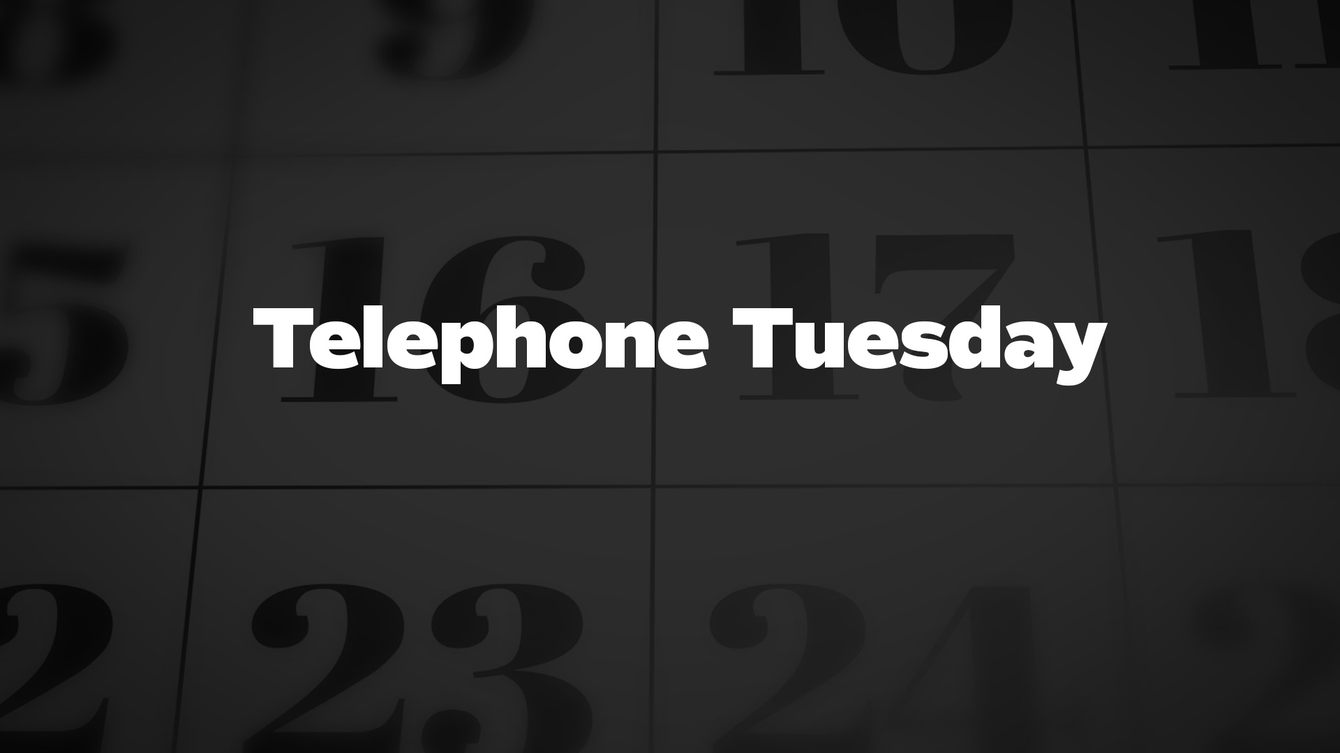 Title image for Telephone Tuesday