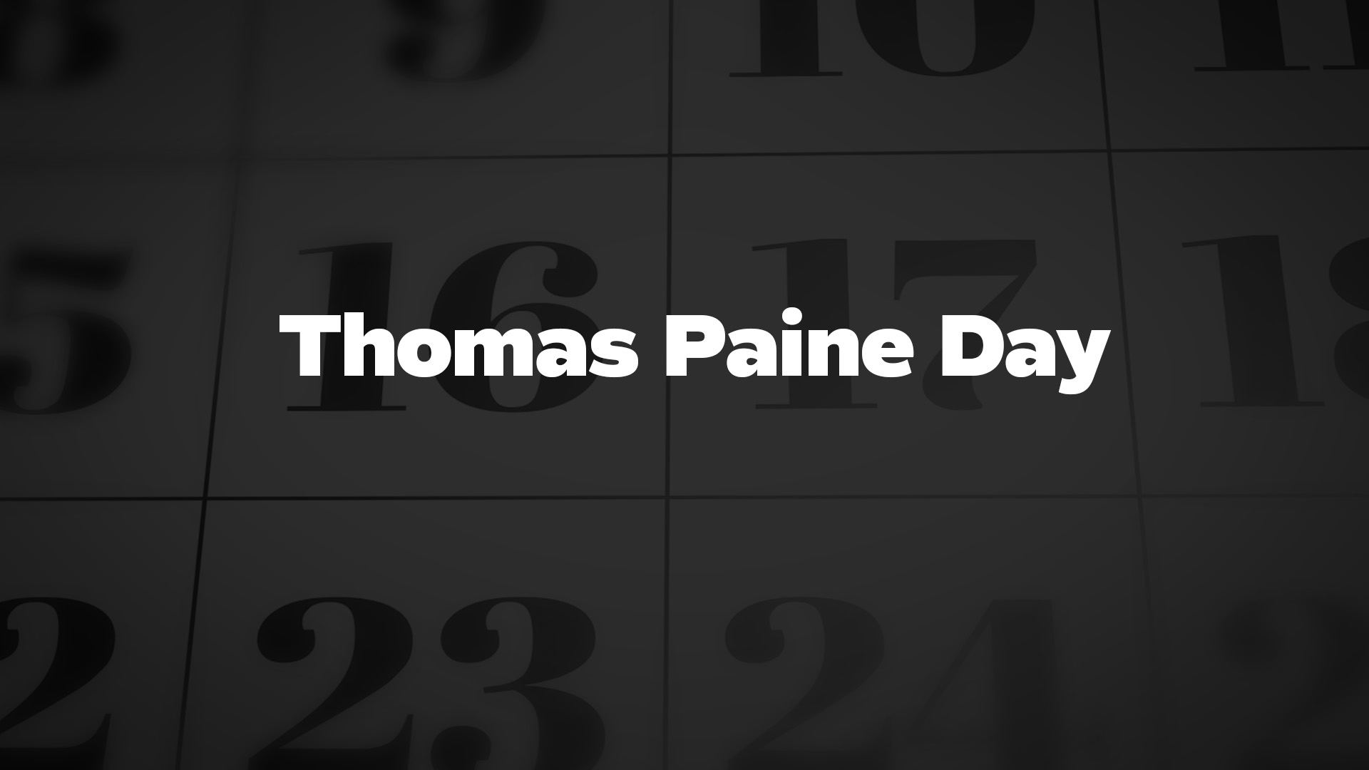 Title image for Thomas Paine Day