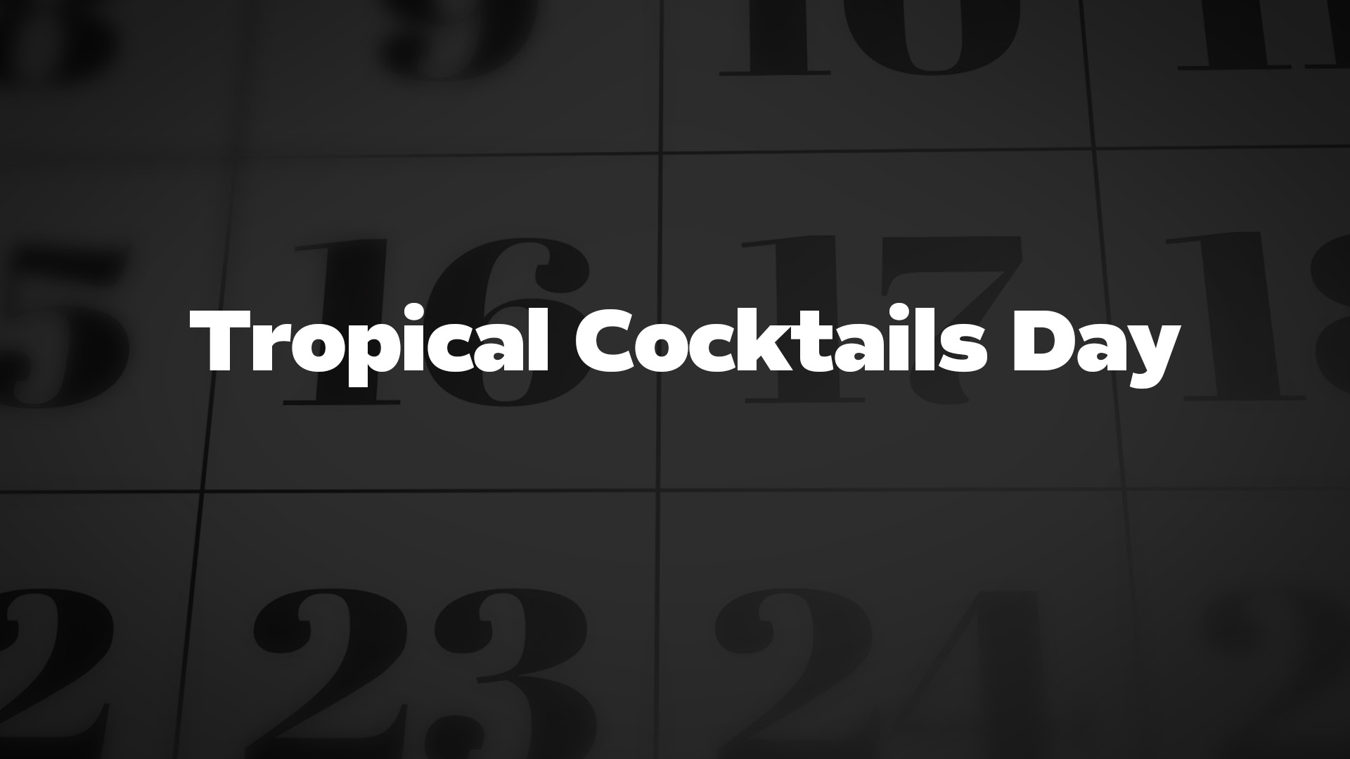 Title image for Tropical Cocktails Day