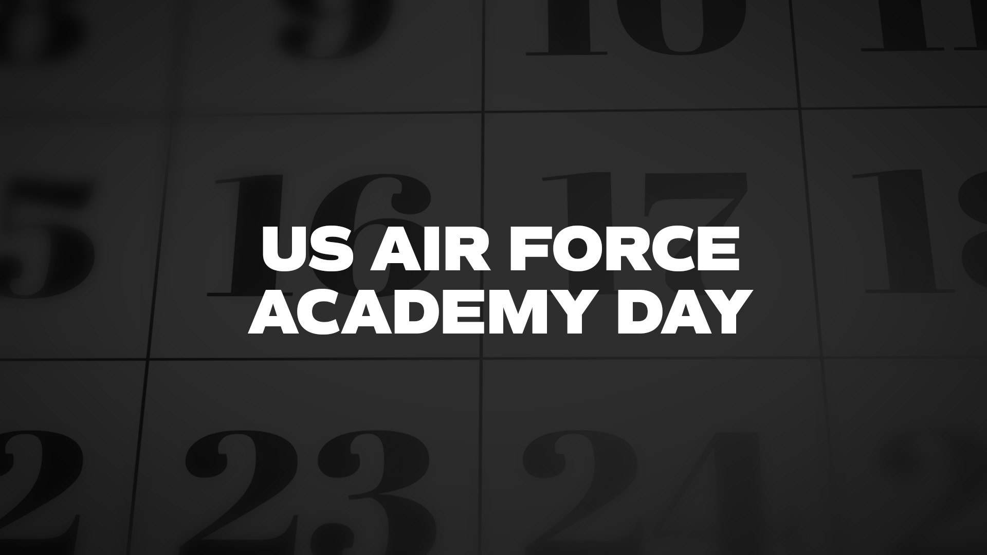 Title image for Us Air Force Academy Day