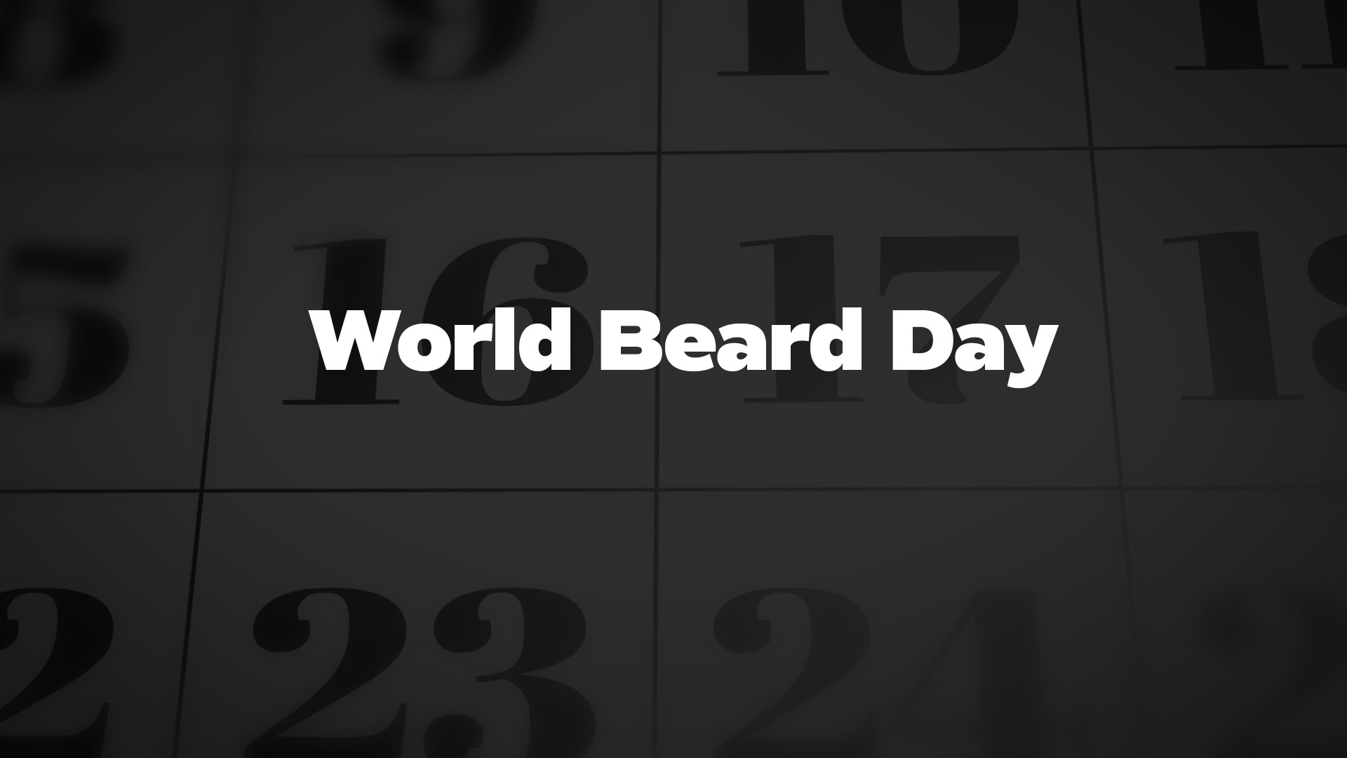 Title image for World Beard Day