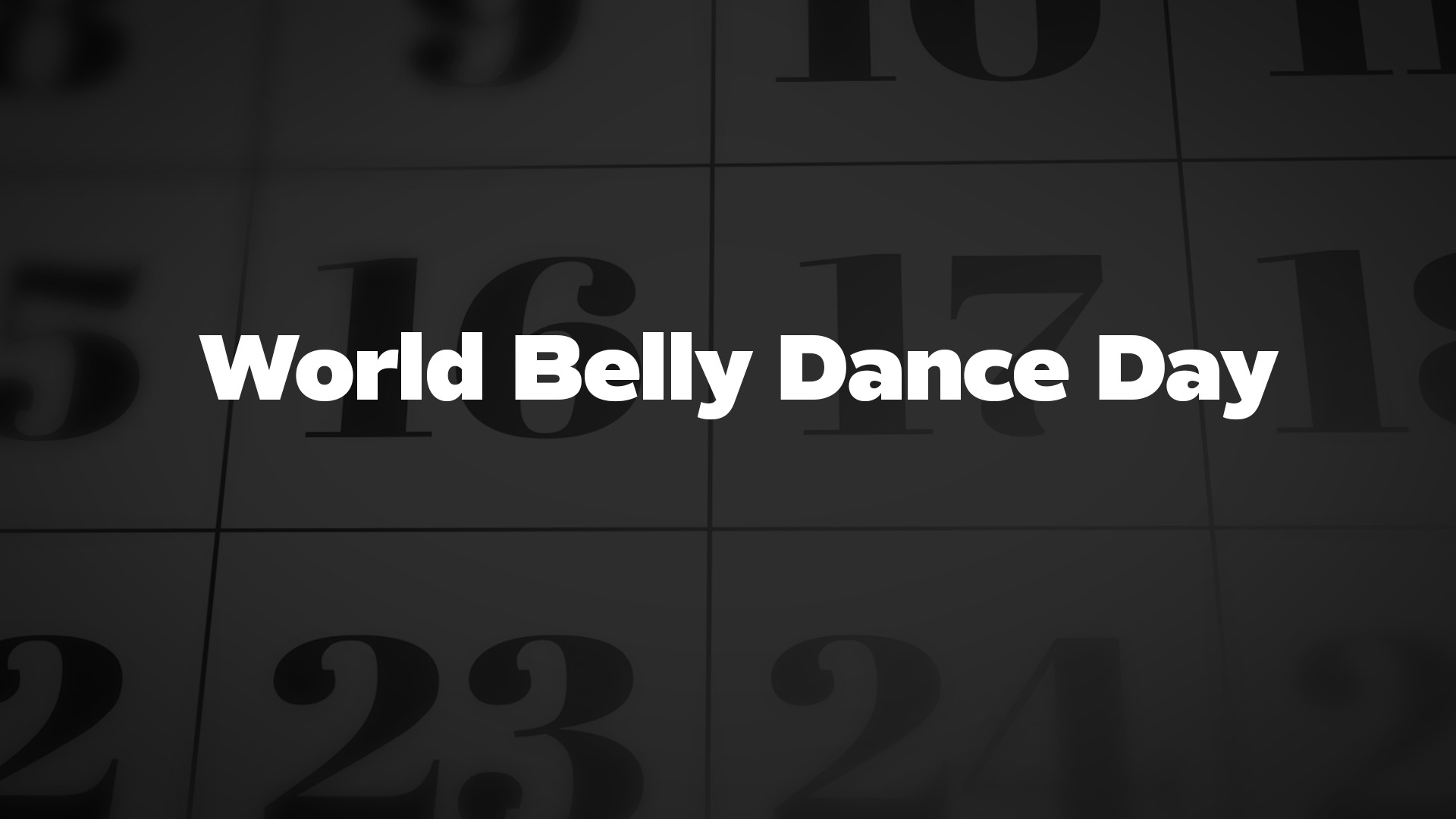 Title image for World Belly Dance Day