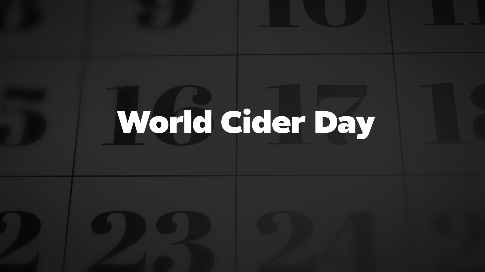 Title image for World Cider Day
