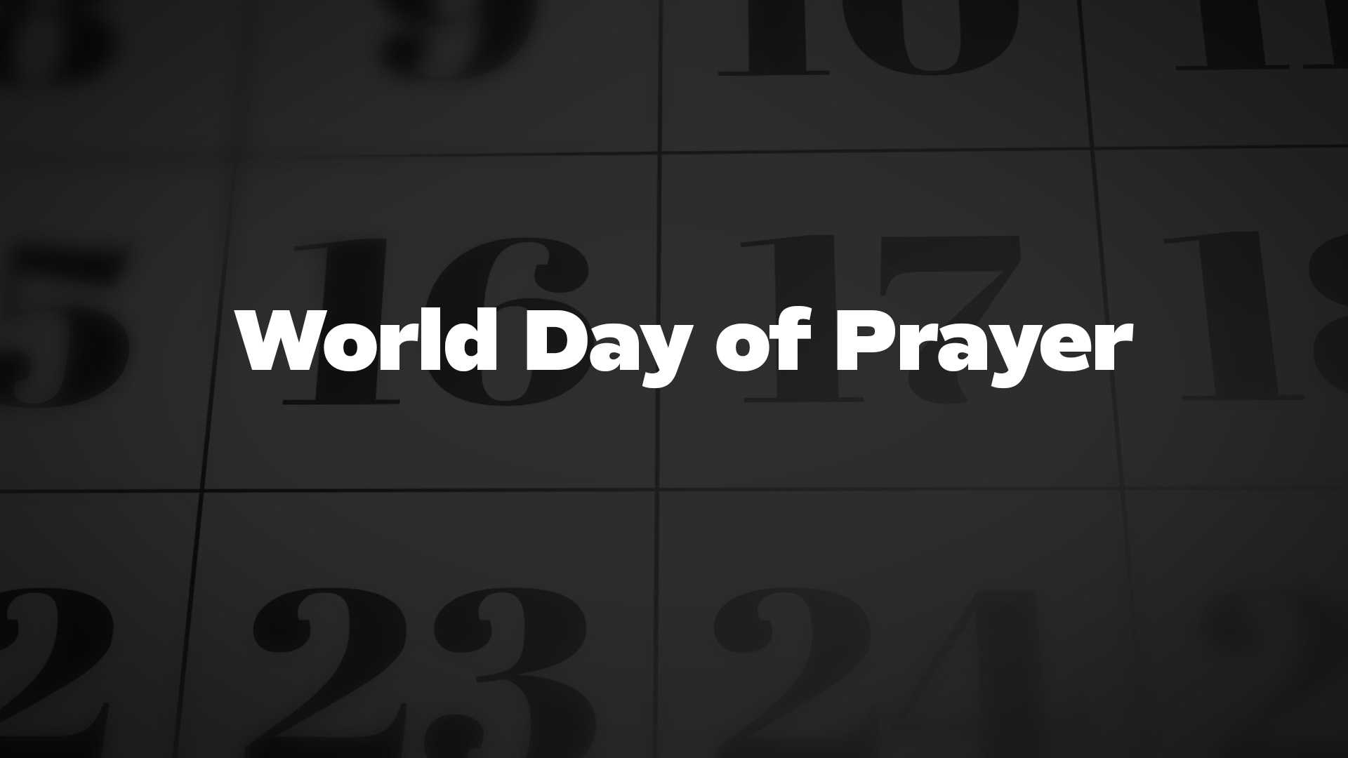 Title image for World Day Of Prayer