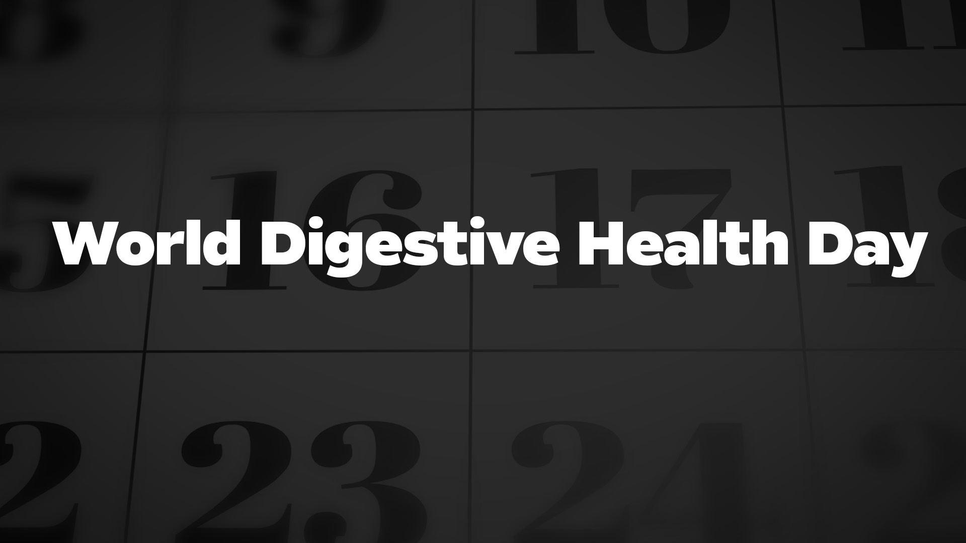 Title image for World Digestive Health Day