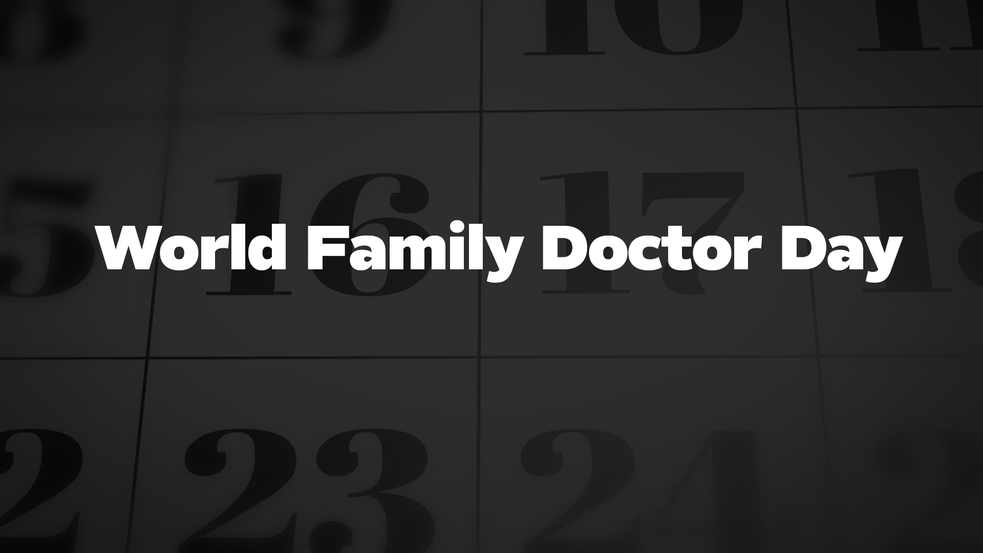 Title image for World Family Doctor Day