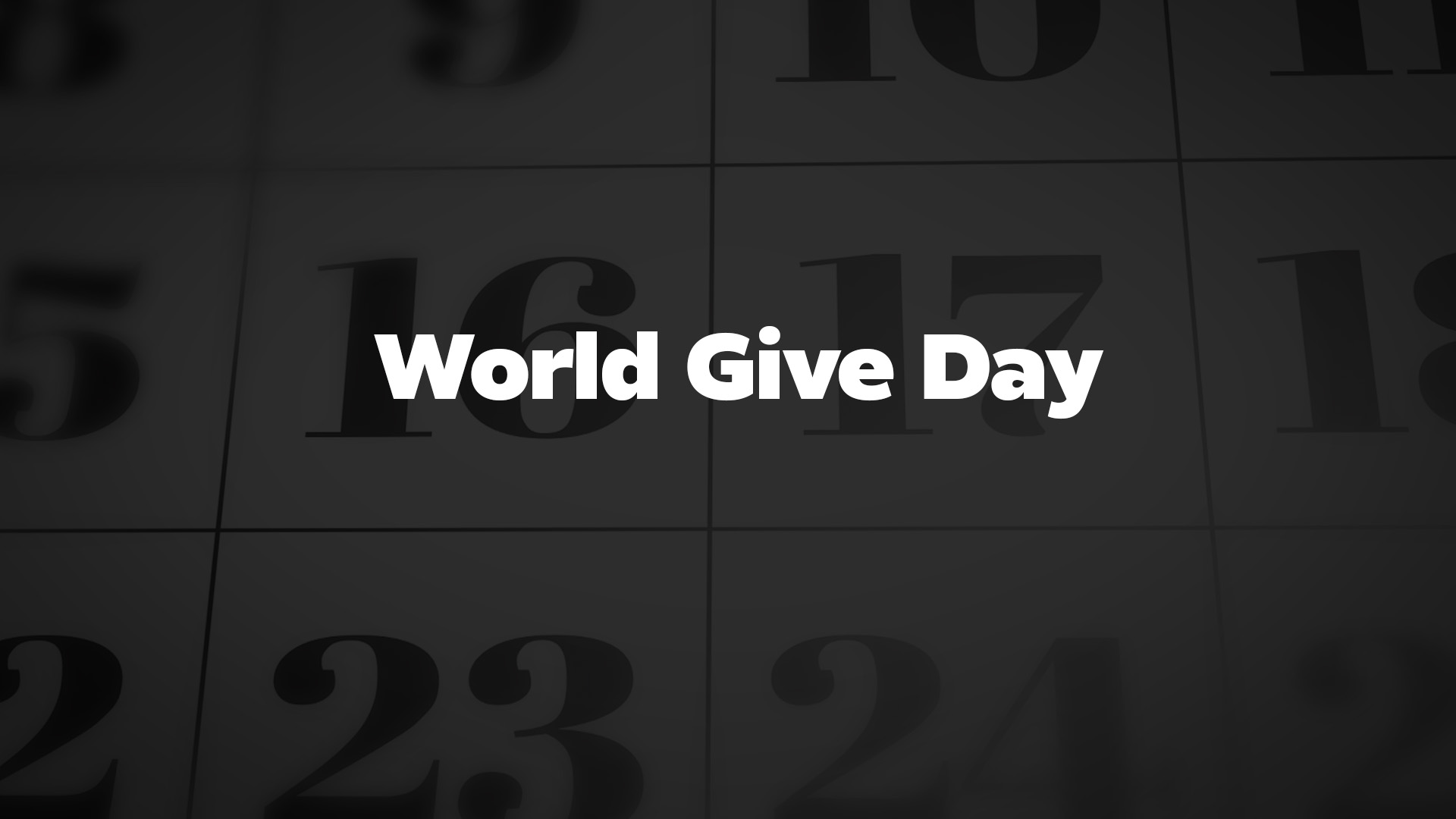 Title image for World Give Day