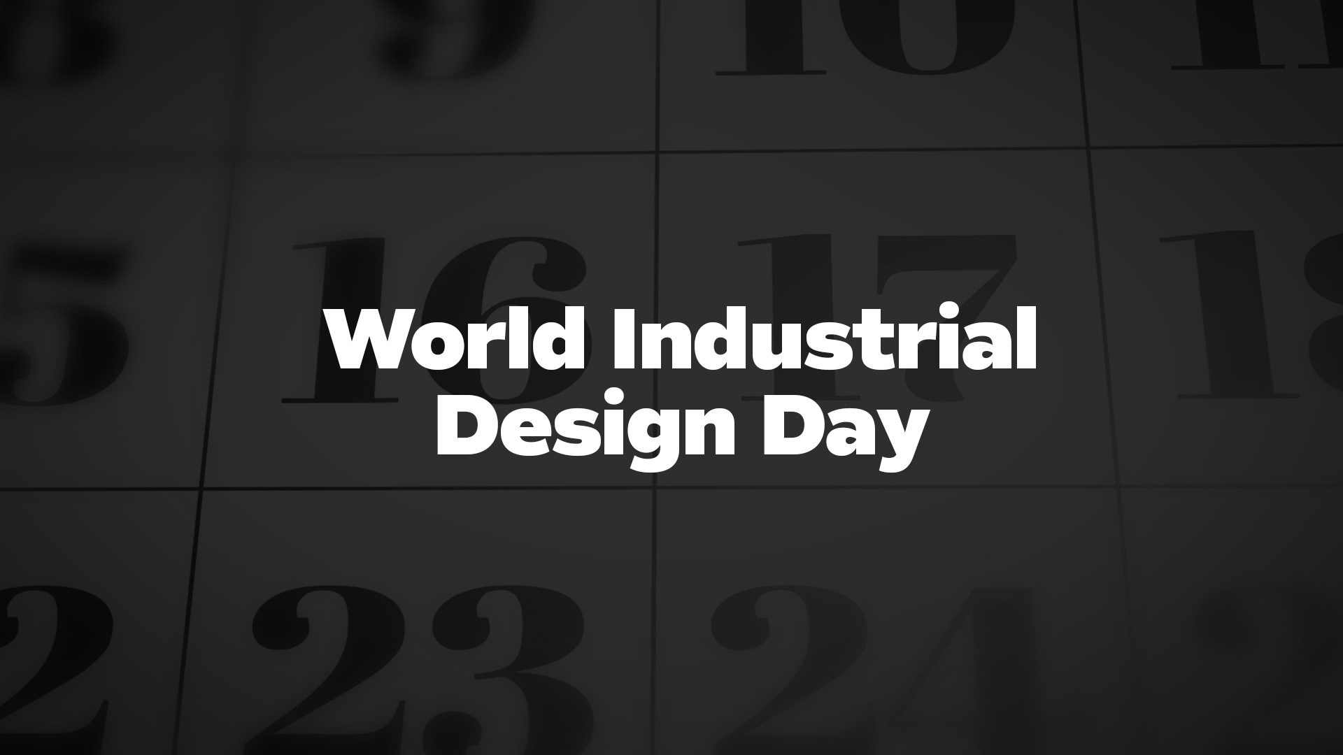 Title image for World Industrial Design Day