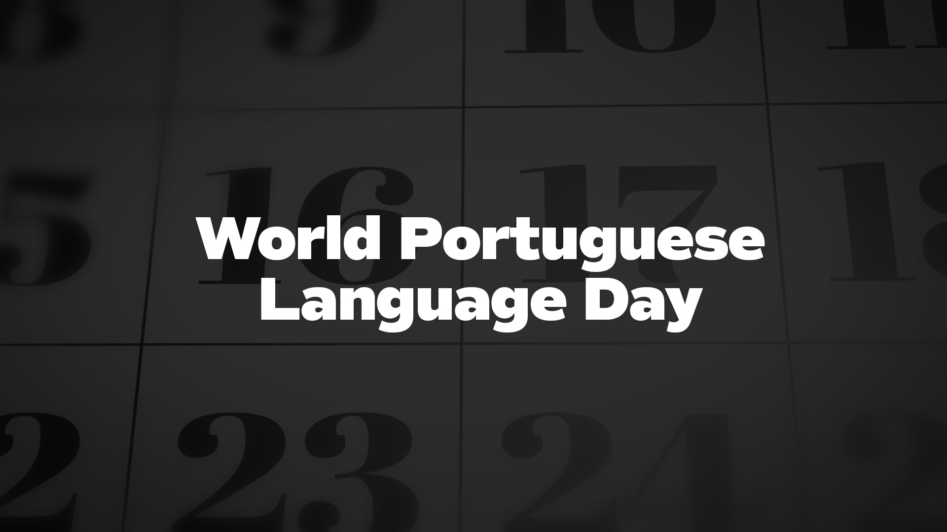 Title image for World Portuguese Language Day